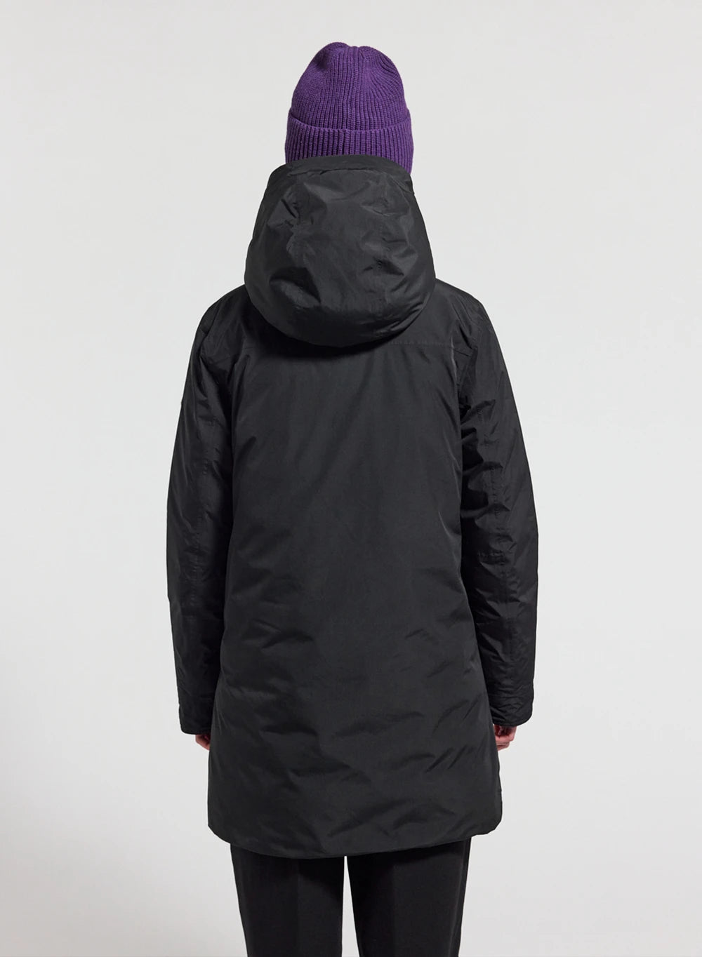 Pyrenex Easy women's black waterproof parka filled with natural down-4