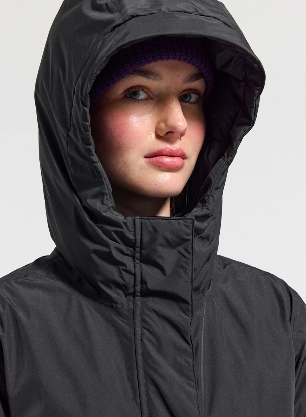 Parka imperméable femme Pyrenex Easy noire en duvet naturel