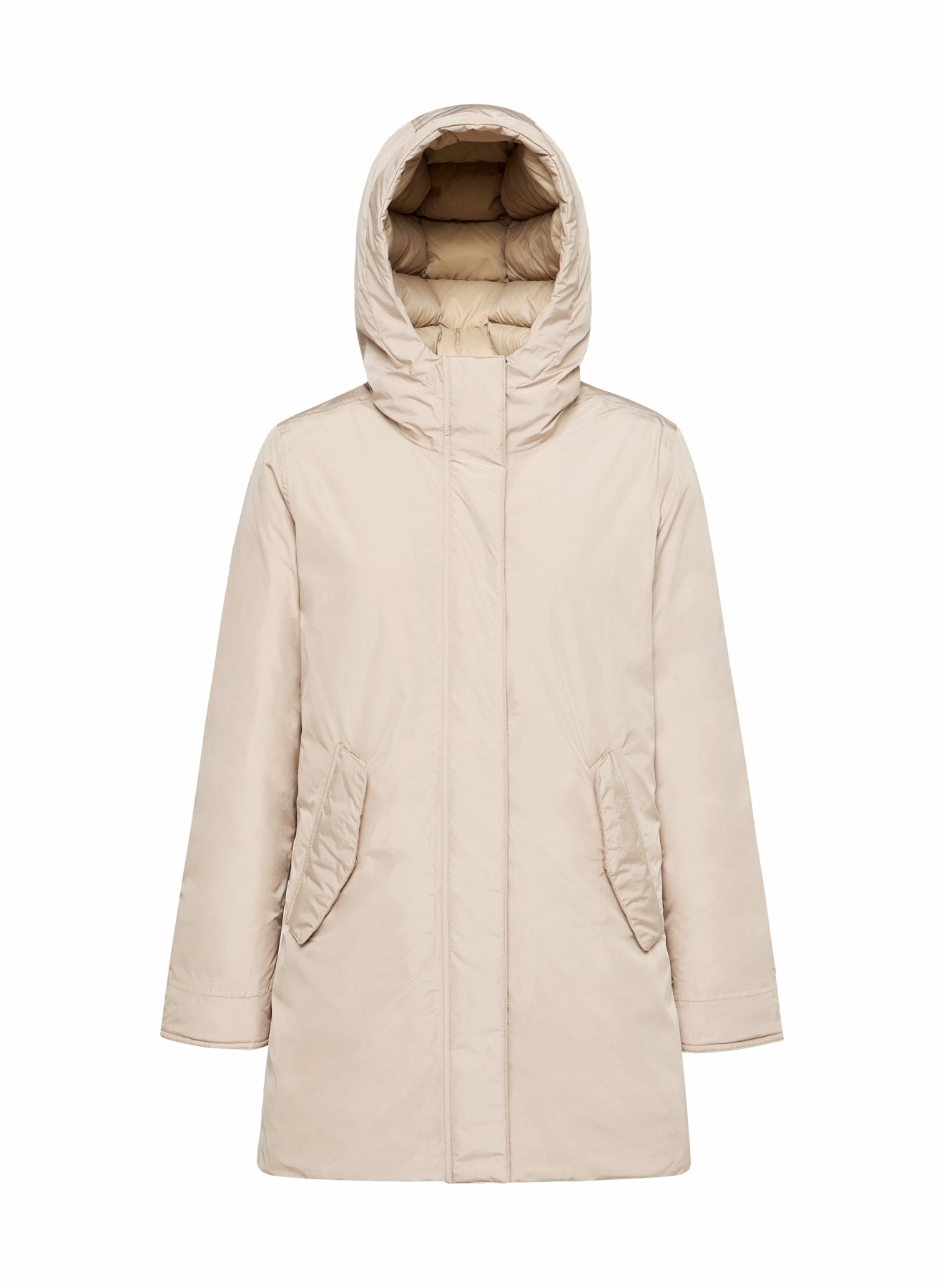 Pyrenex Easy beige women's waterproof parka in natural down-9