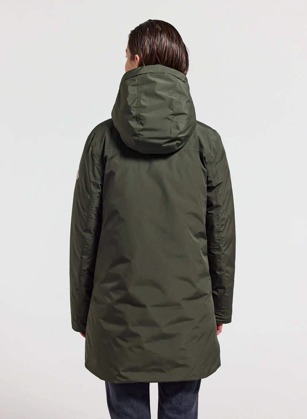 Parka imperméable femme Pyrenex Easy kaki en duvet naturel-4