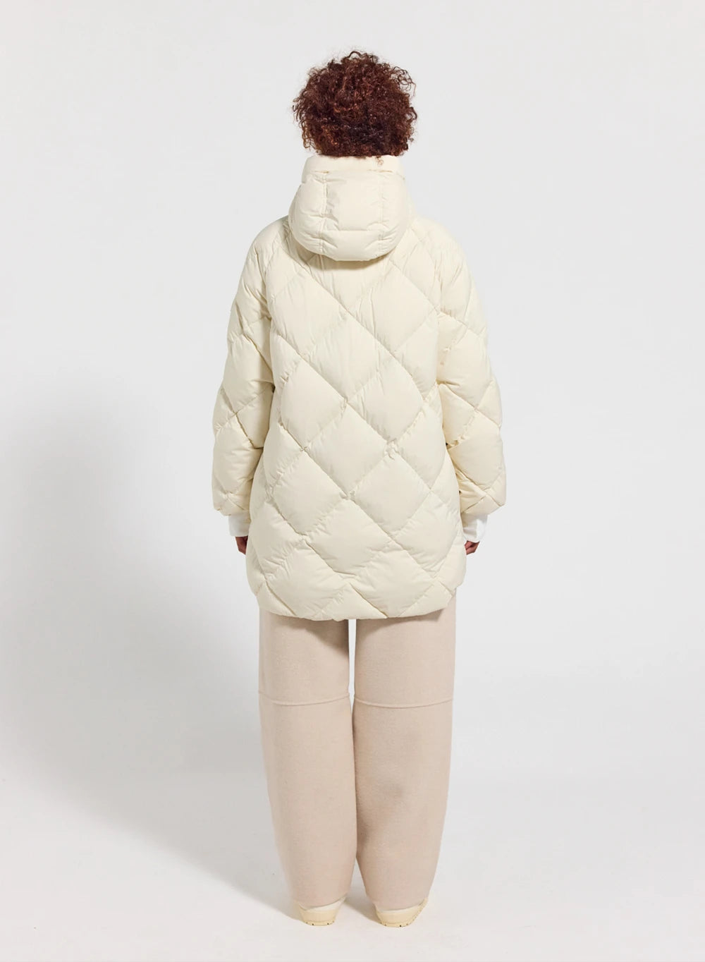 Doudoune longue à capuche femme Pyrenex Adele Parka blanche