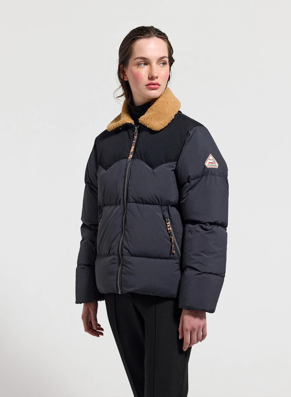 Doudoune Violette femme Pyrenex x Balzac bleu foncé-7