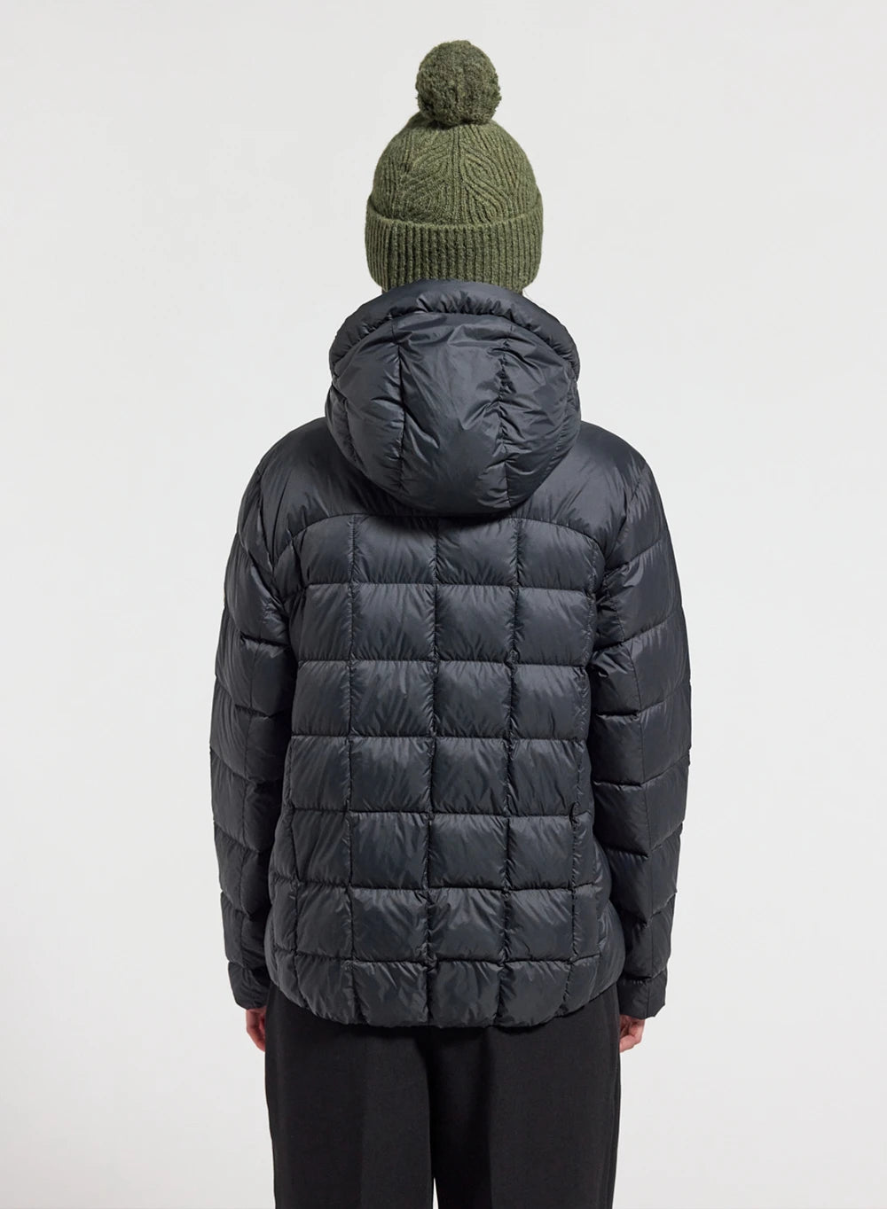 Pyrenex Sunray women's ultra-lightweight hooded down jacket in black-4