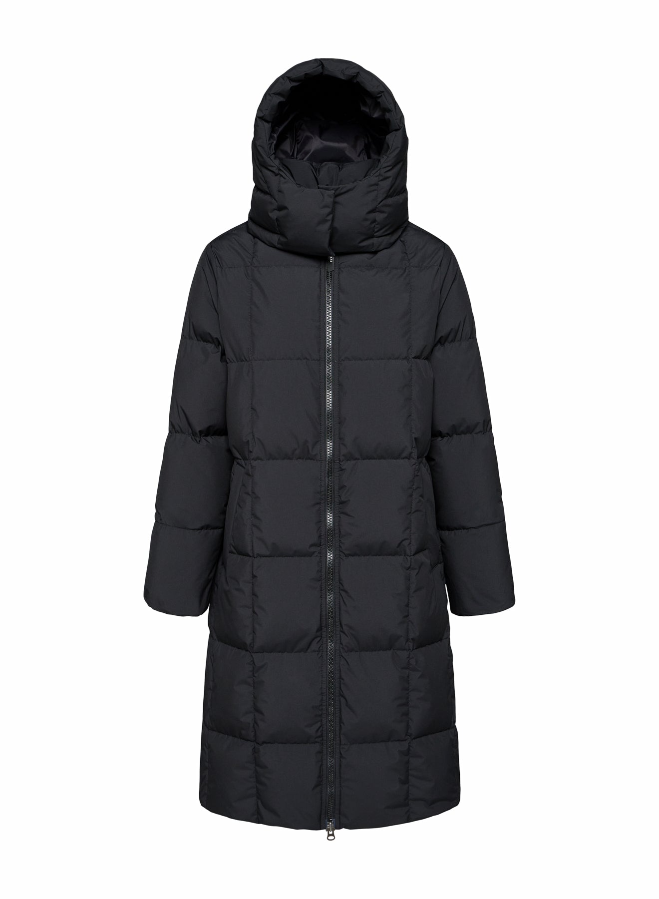 Doudoune hiver longue à capuche femme Mystery noire