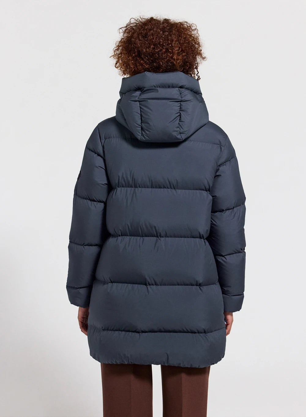 Halblanges Daunenjacke Pyrenex Damen Colibri Made in Saint-Sever Dunkelblau-5