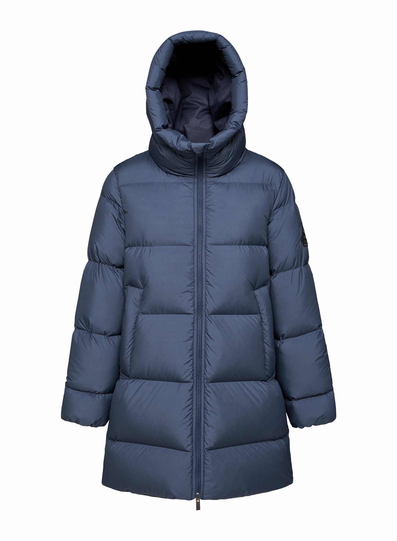 Halblanges Daunenjacke Pyrenex Damen Colibri Made in Saint-Sever Dunkelblau-8