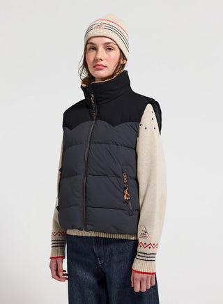 Ärmellose Daunenjacke Arsène Damen Pyrenex x Balzac dunkelblau