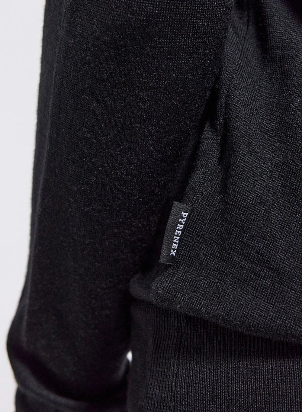 Feiner Rundhals-Pullover aus Merinowolle Damen Mysig Schwarz-3