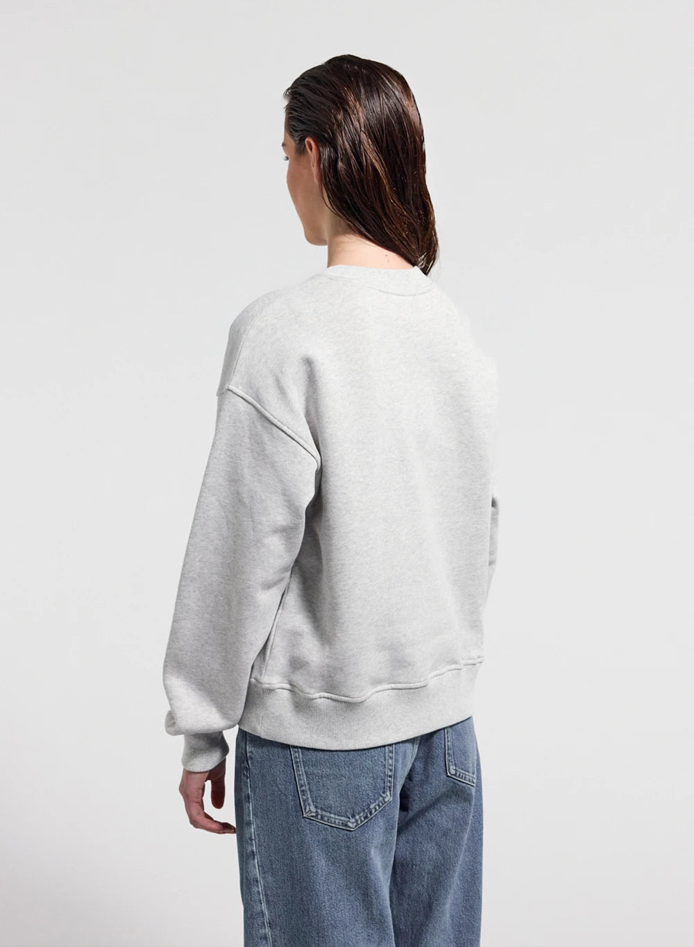 Sweat à col rond femme Pyrenex x Balzac Virgile gris clair-2