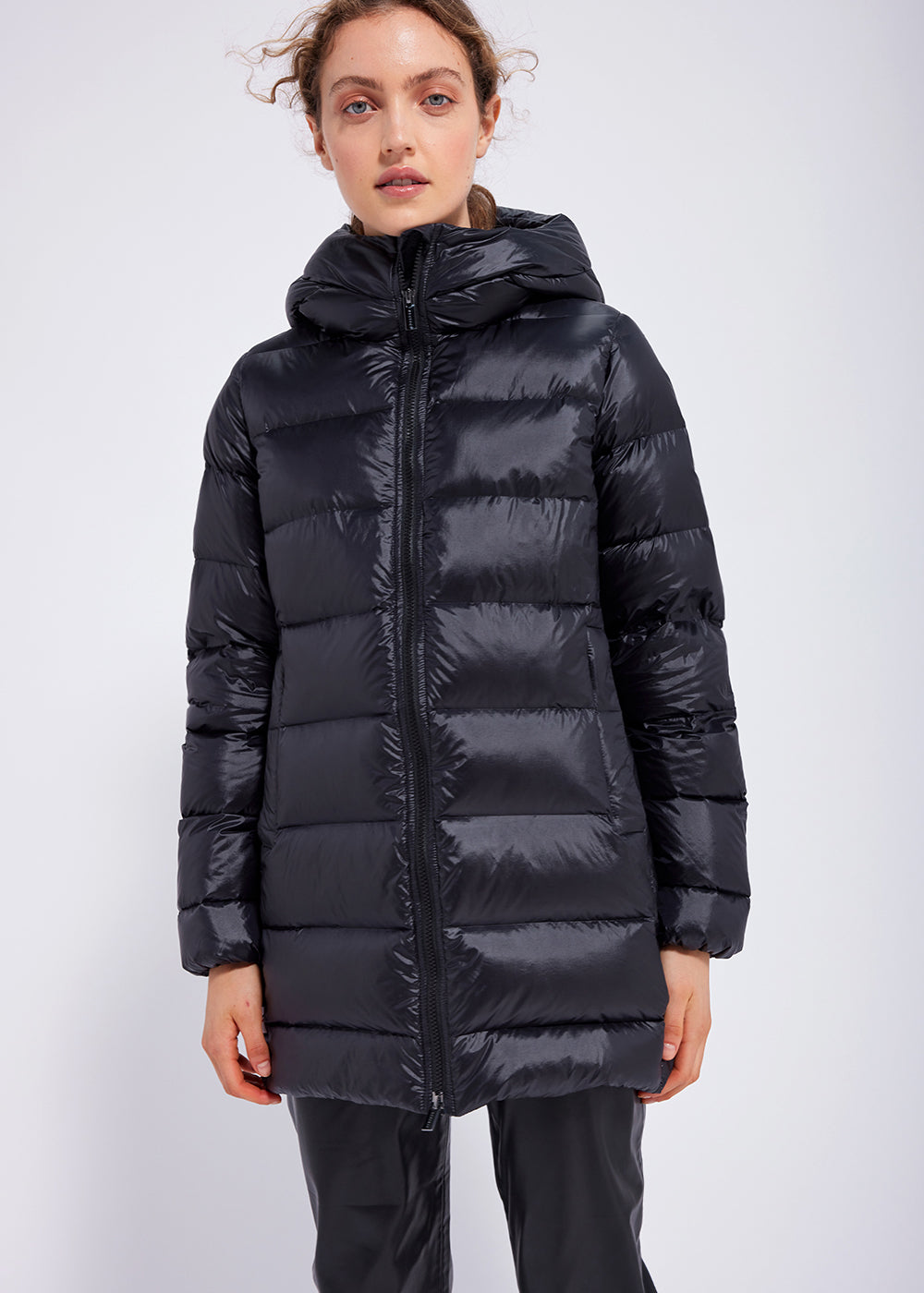 Lys women down jacket black-1