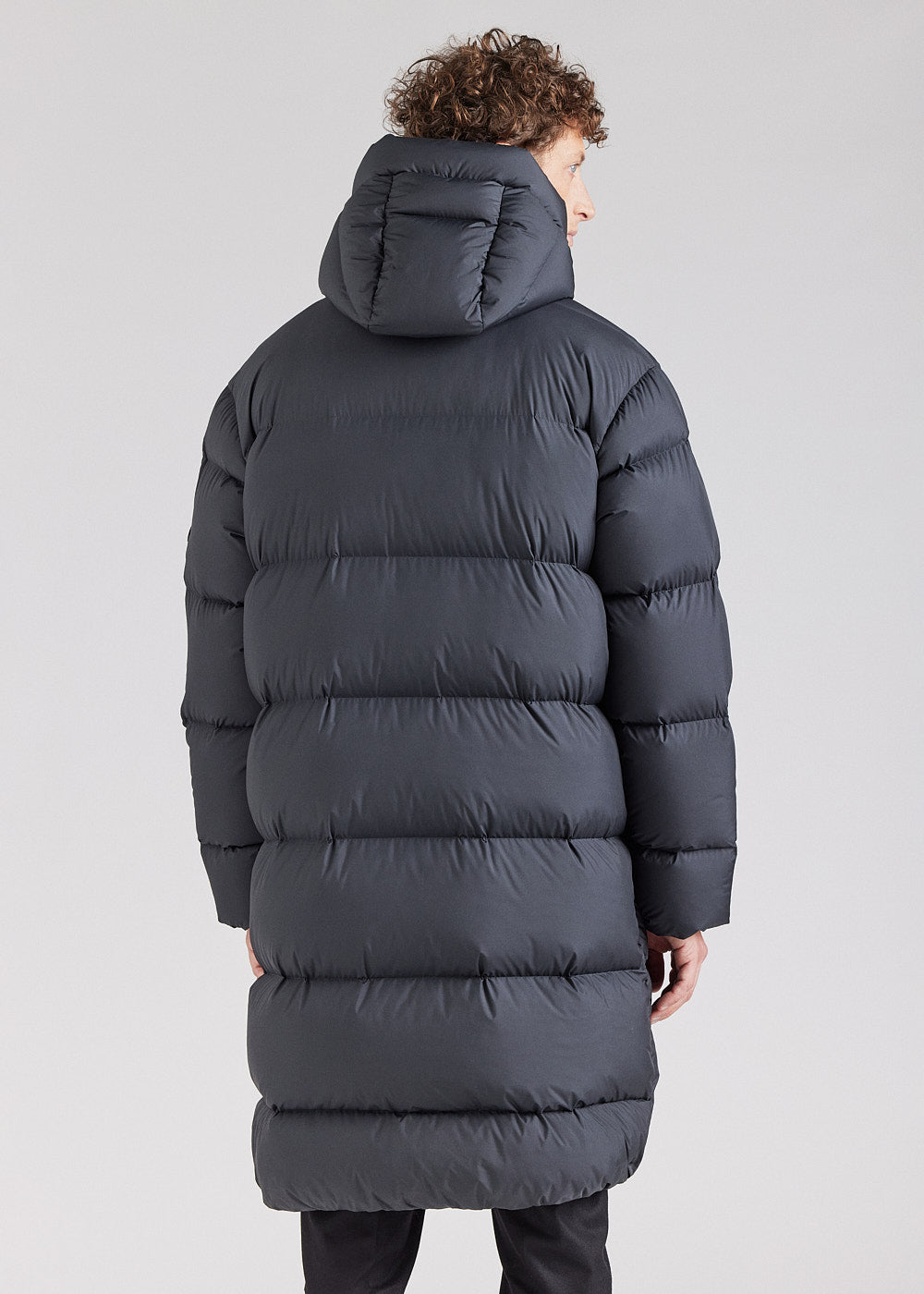 Long black Pyrenex Irek down jacket made in Saint-Sever-12