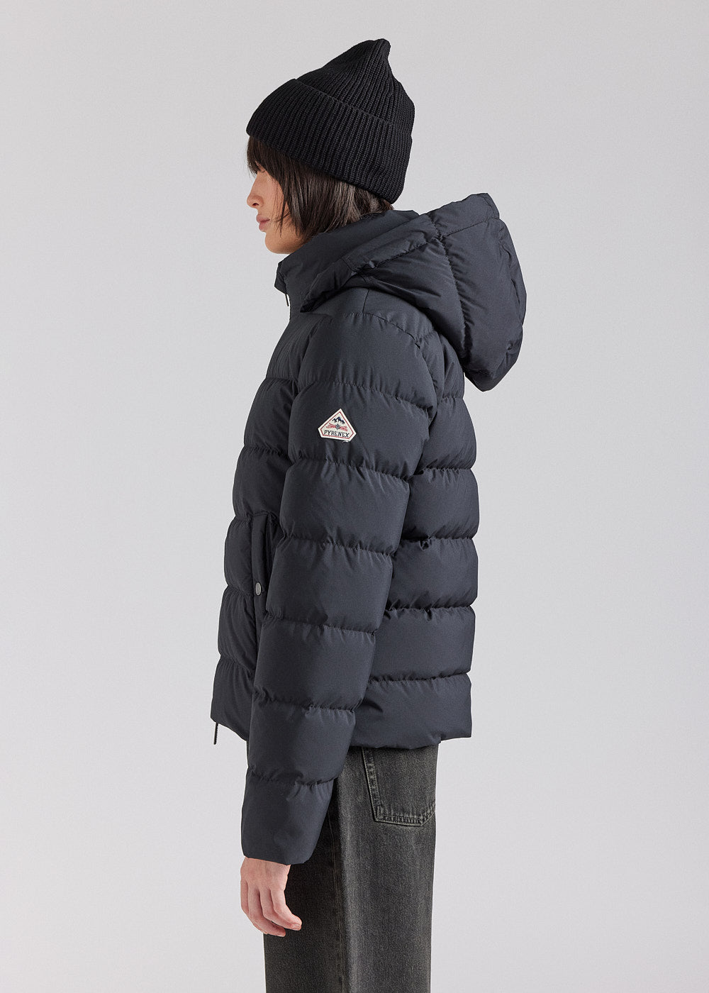 Pyrenex Spoutnic Damen-Daunenjacke mit abnehmbarer schwarzer Kapuze-3