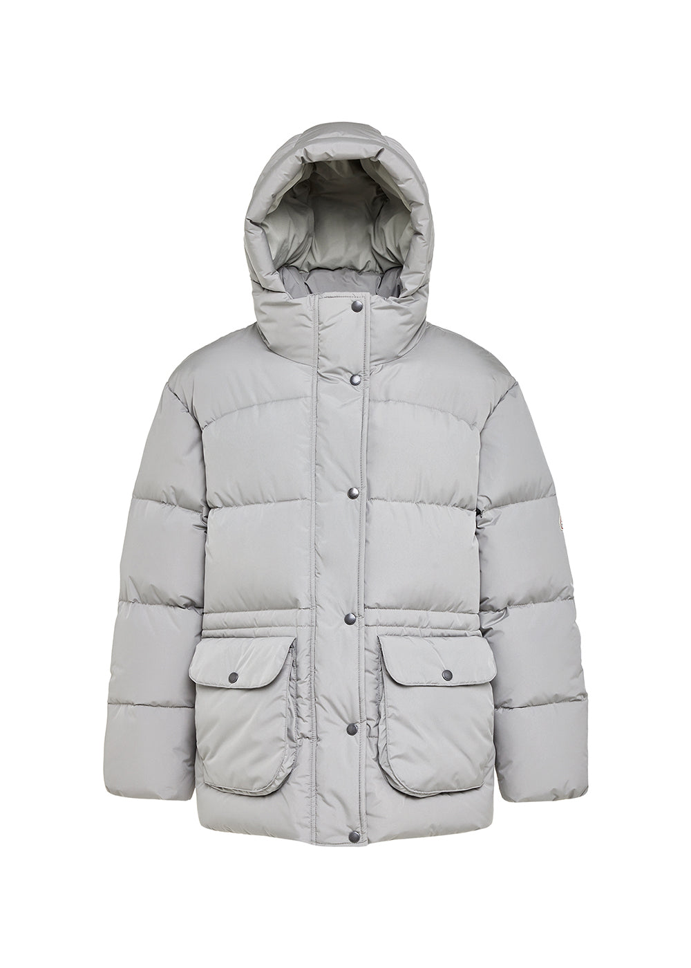 Pyrenex Adeline willow grey women's warm hooded down jacket-5