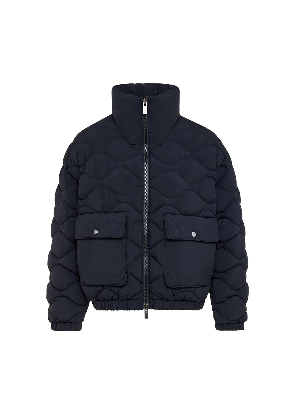 Pyrenex Enola schwarze kurze Bomber-Daunenjacke-6