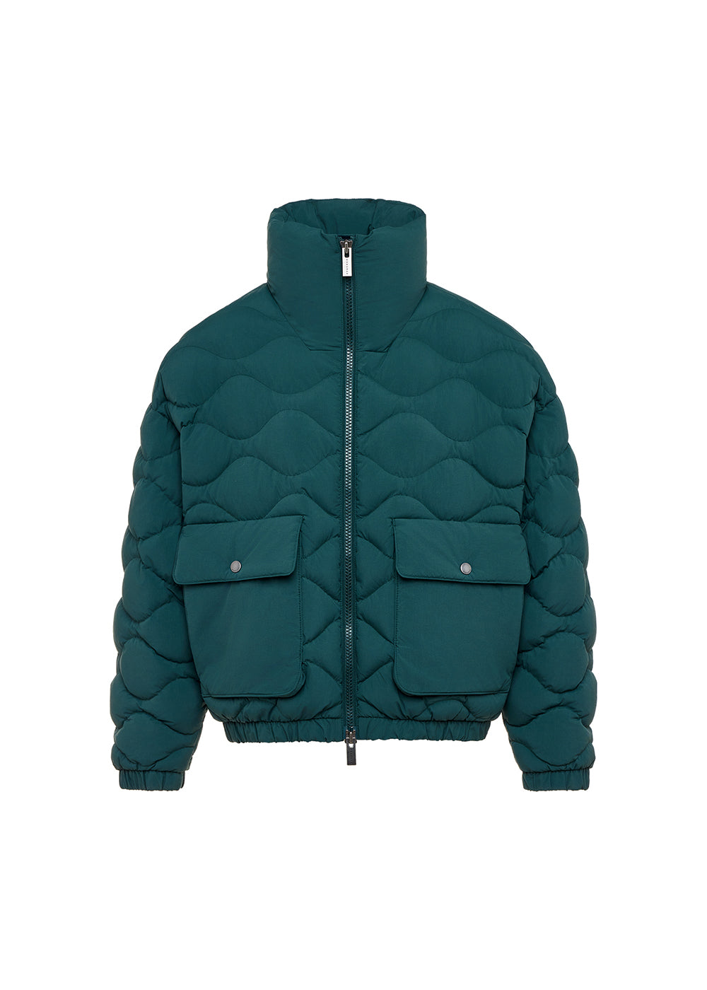 Doudoune courte bomber Pyrenex Enola baltic green-5