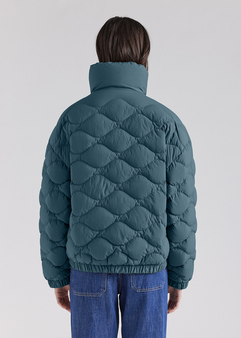 Doudoune courte bomber Pyrenex Enola baltic green-4