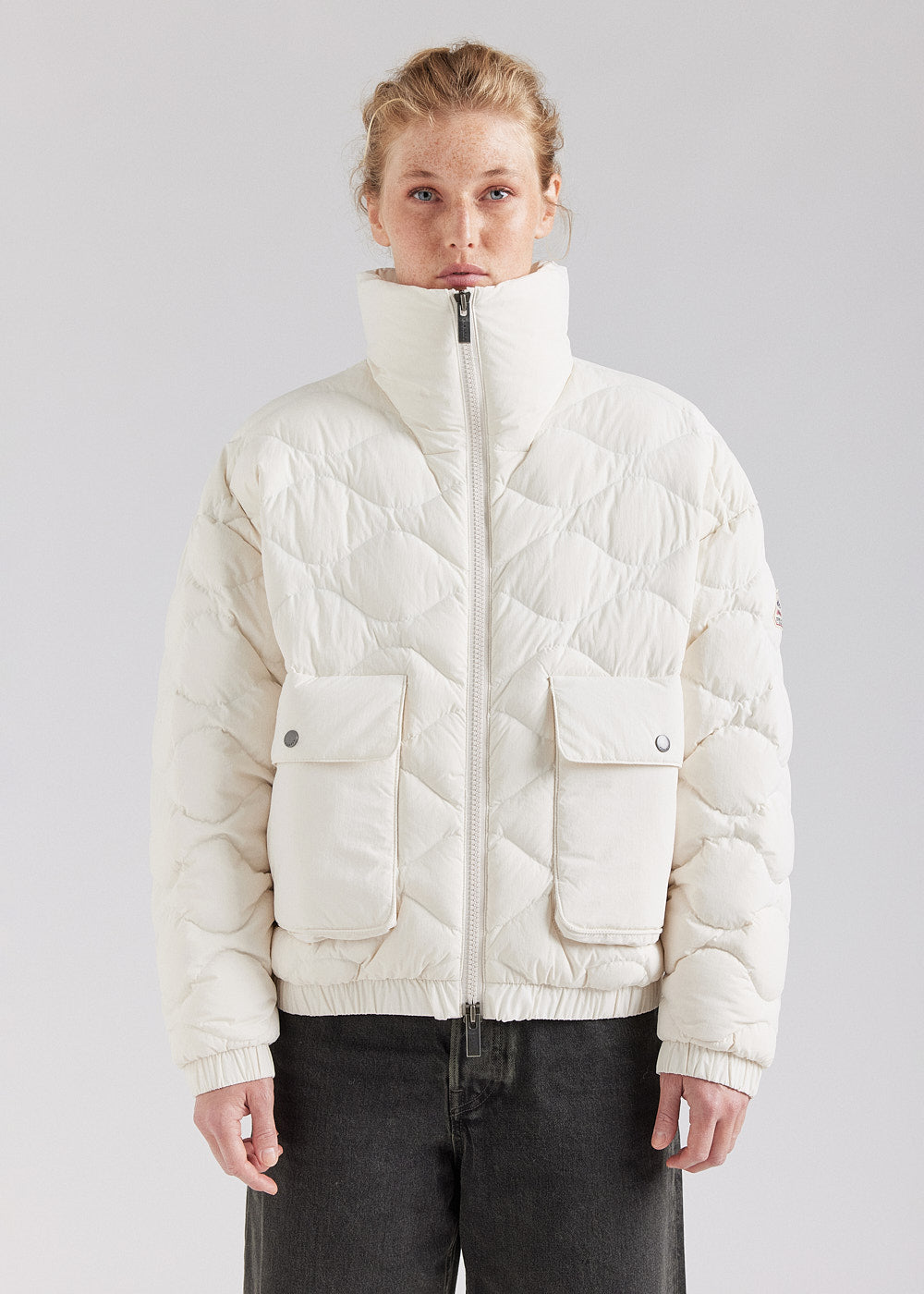 Pyrenex Enola Kreide kurze Bomber-Daunenjacke-1