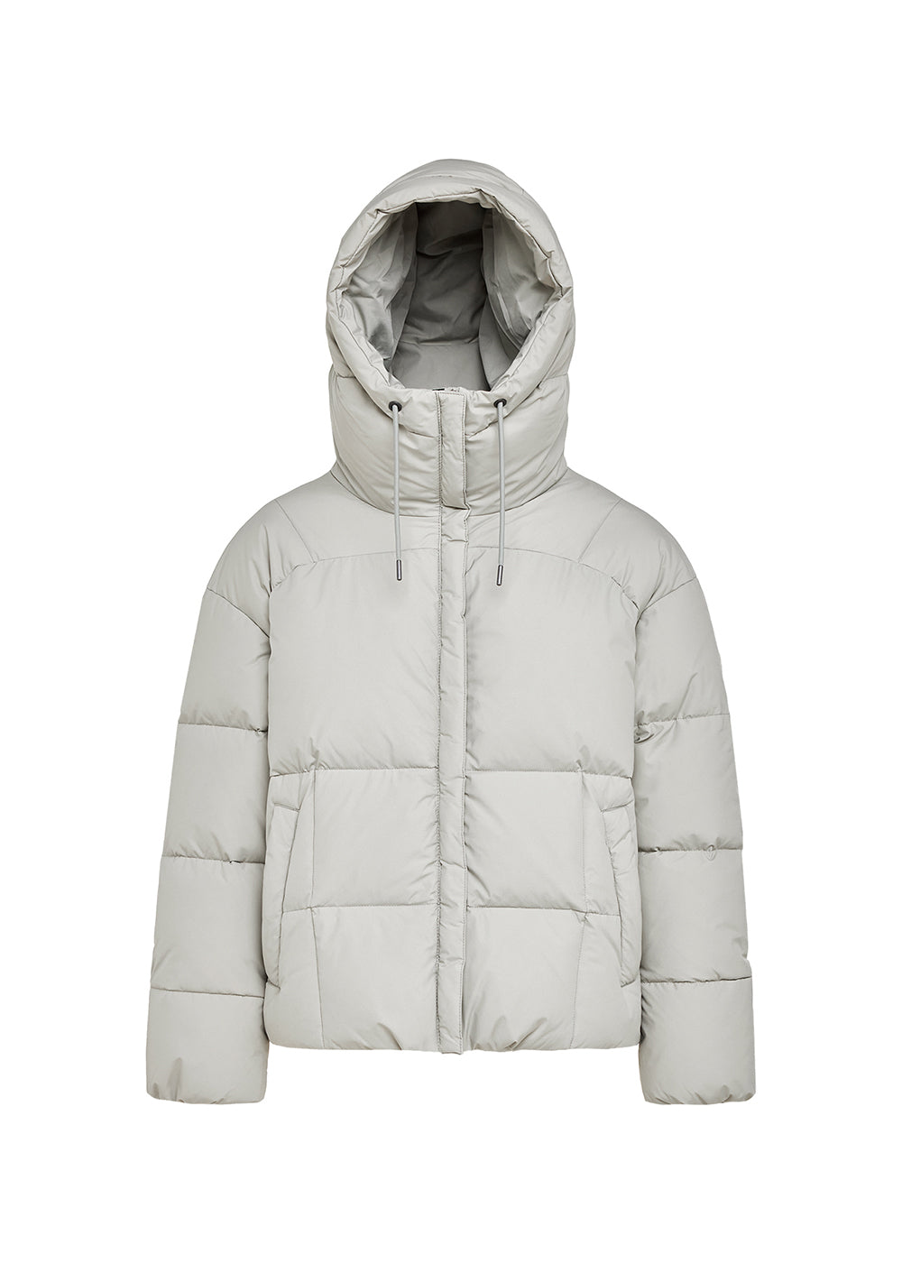 Pyrenex Harmonie Damen-Daunenjacke mit umhüllender Kapuze Willow Grey-6