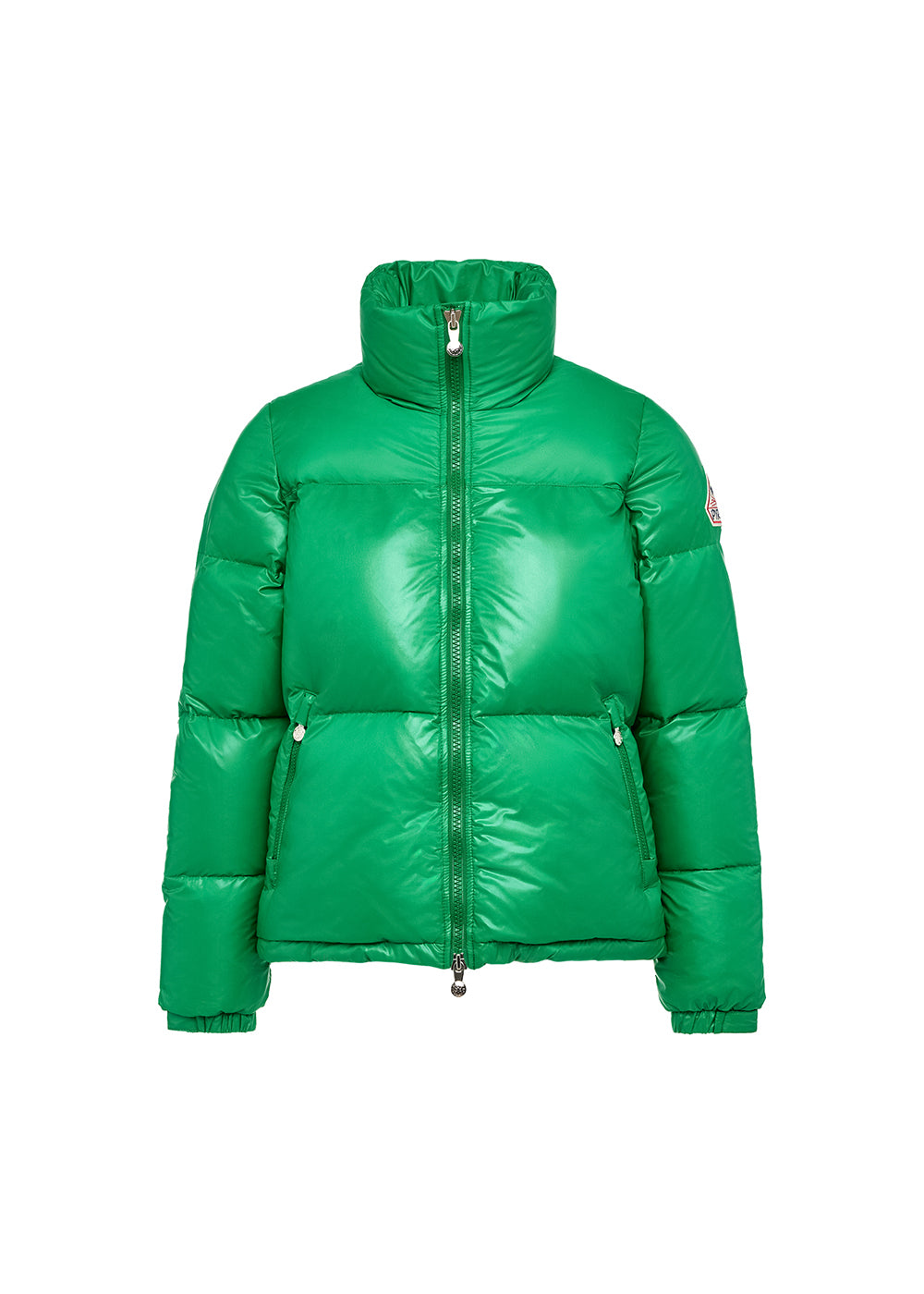 Pyrenex Goldin Women's Short Shiny Down Jacket Green-5