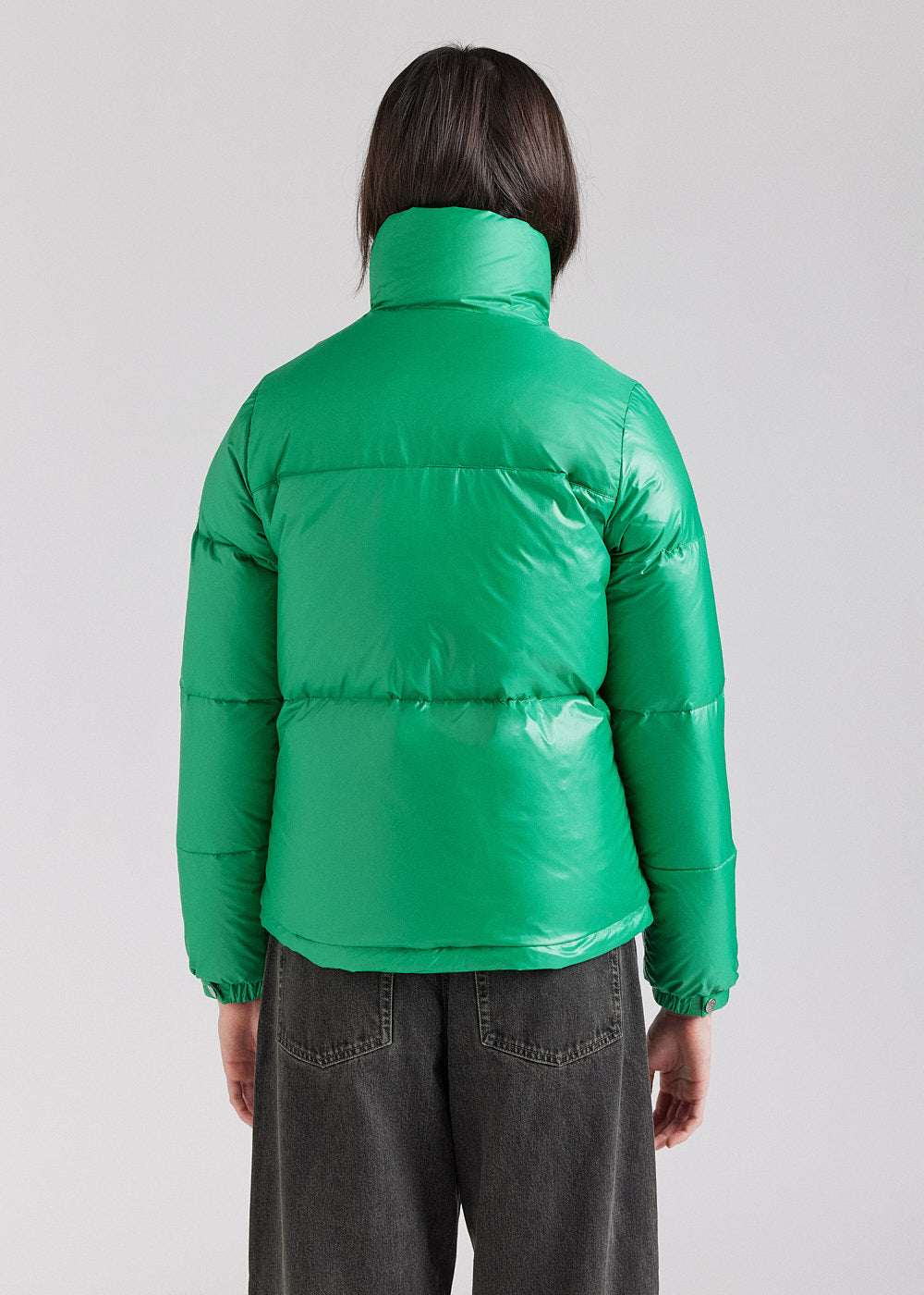 Pyrenex Goldin Women's Short Shiny Down Jacket Green-4