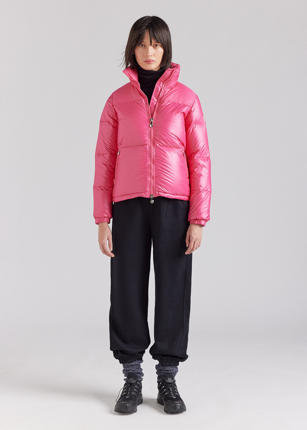 Pyrenex Goldin Rose Women's Short Shiny Down Jacket-2