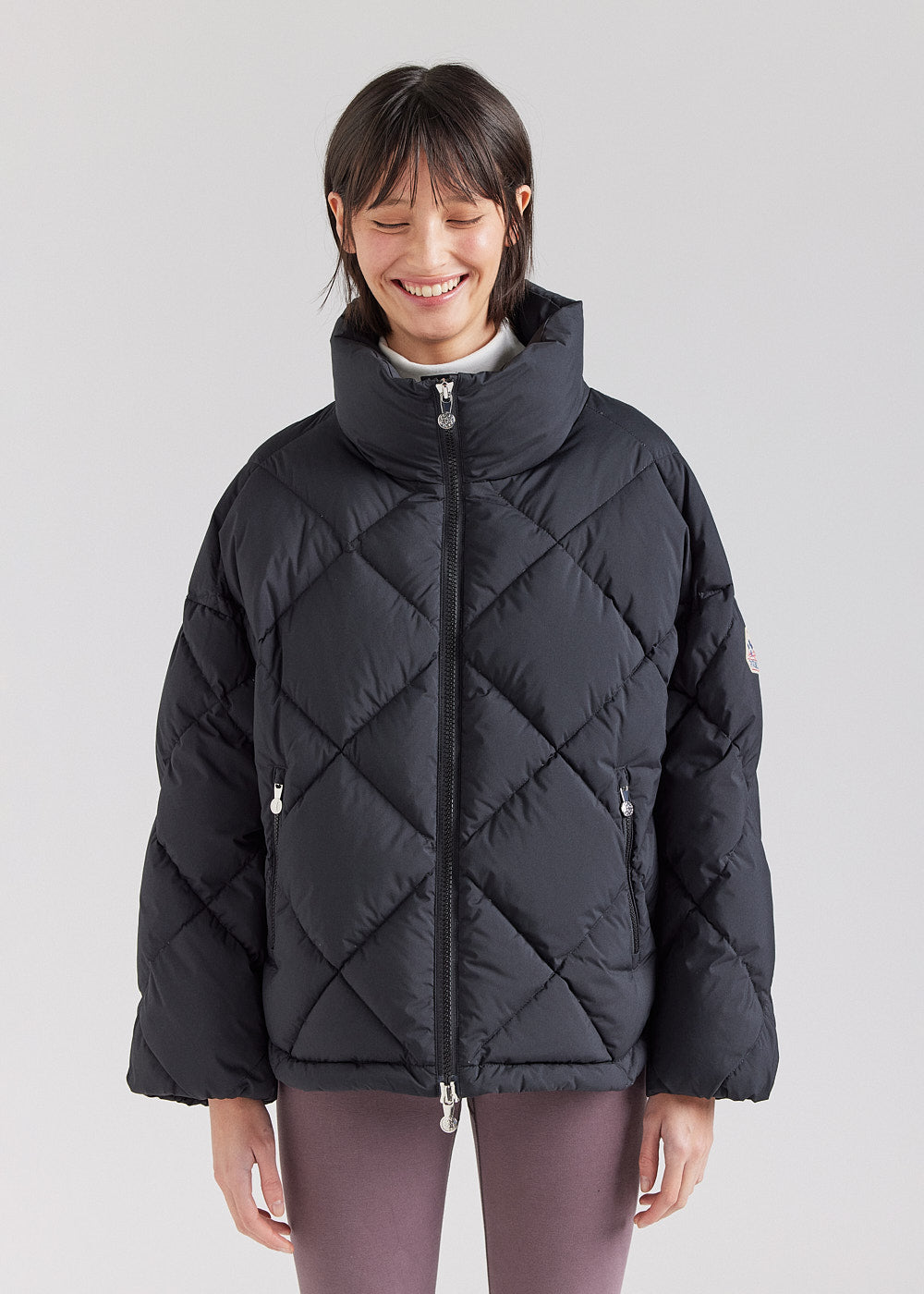 Women's Pyrenex Adele oversize down jacket black-1