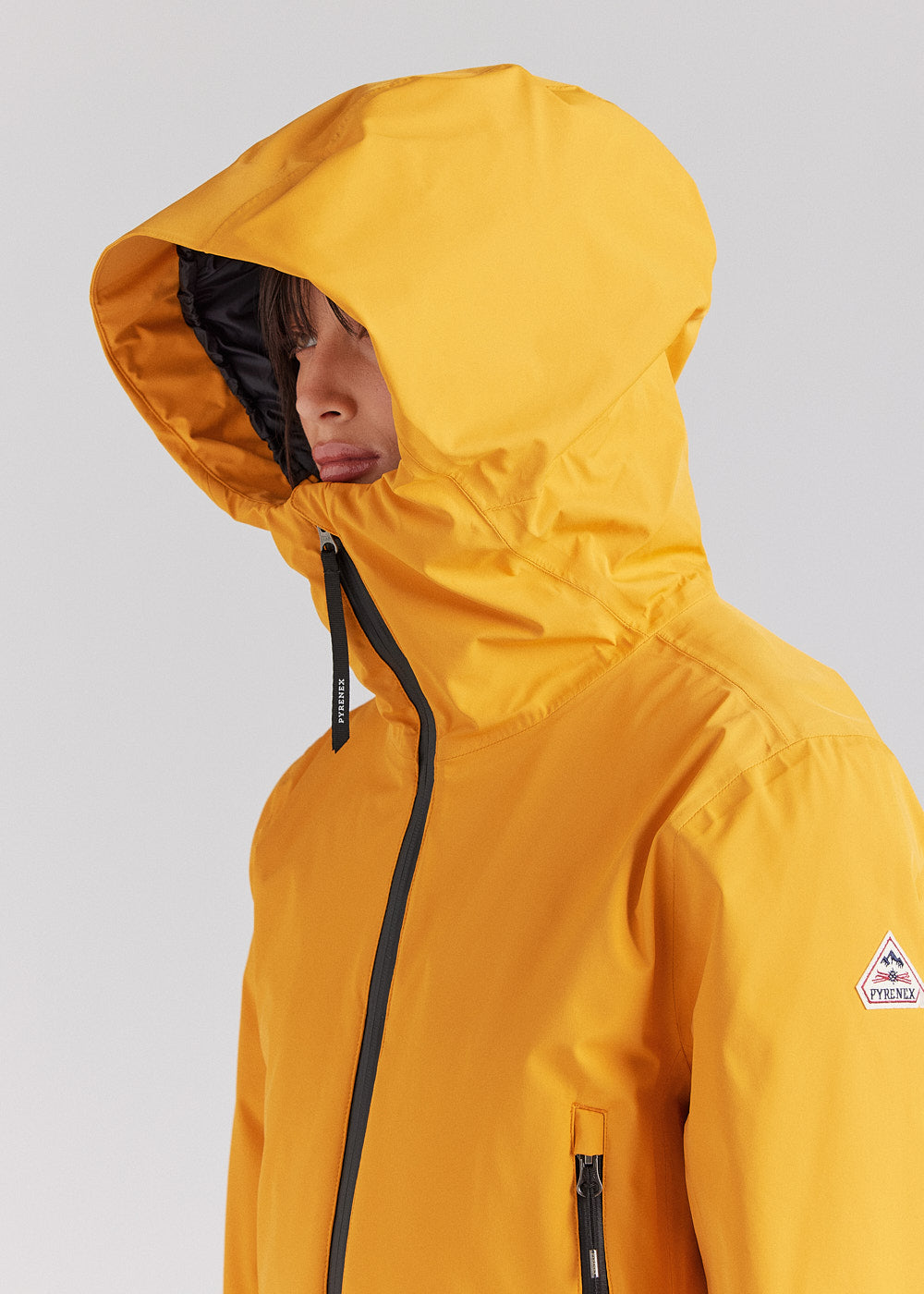 Veste parka en duvet pour femme Pyrenex Nova jaune-3