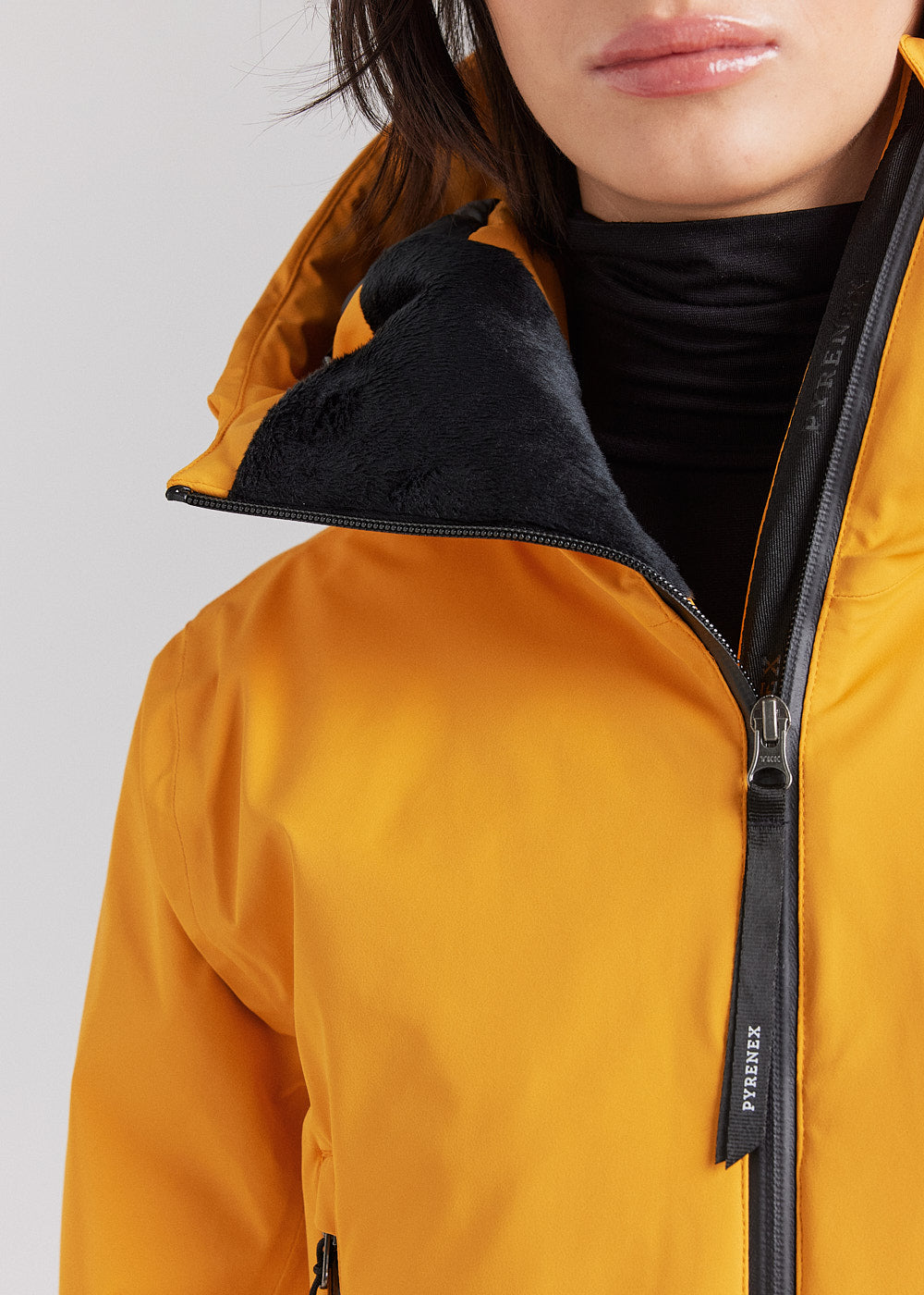 Daunenparkajacke für Damen Pyrenex Nova gelb-4