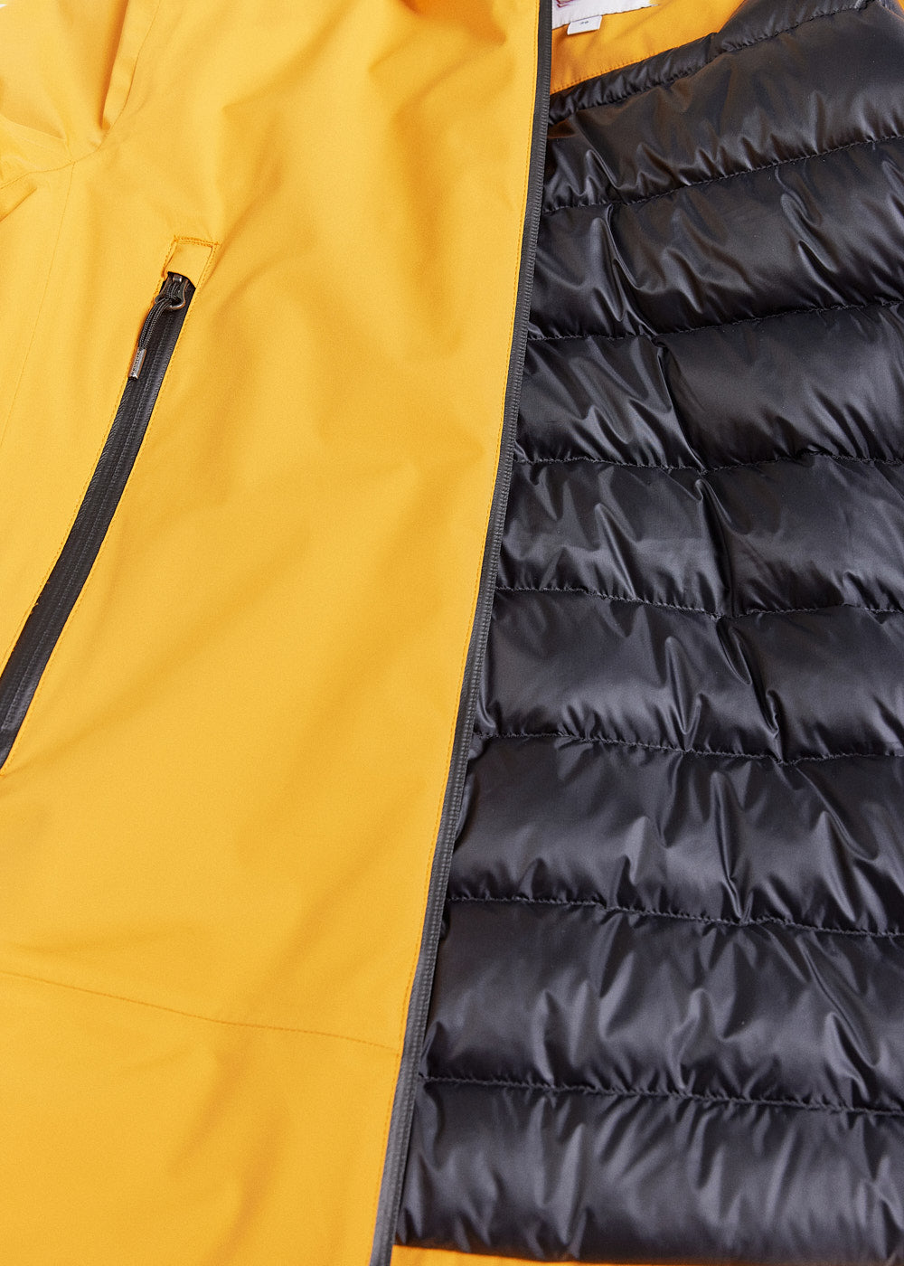 Veste parka en duvet pour femme Pyrenex Nova jaune-6