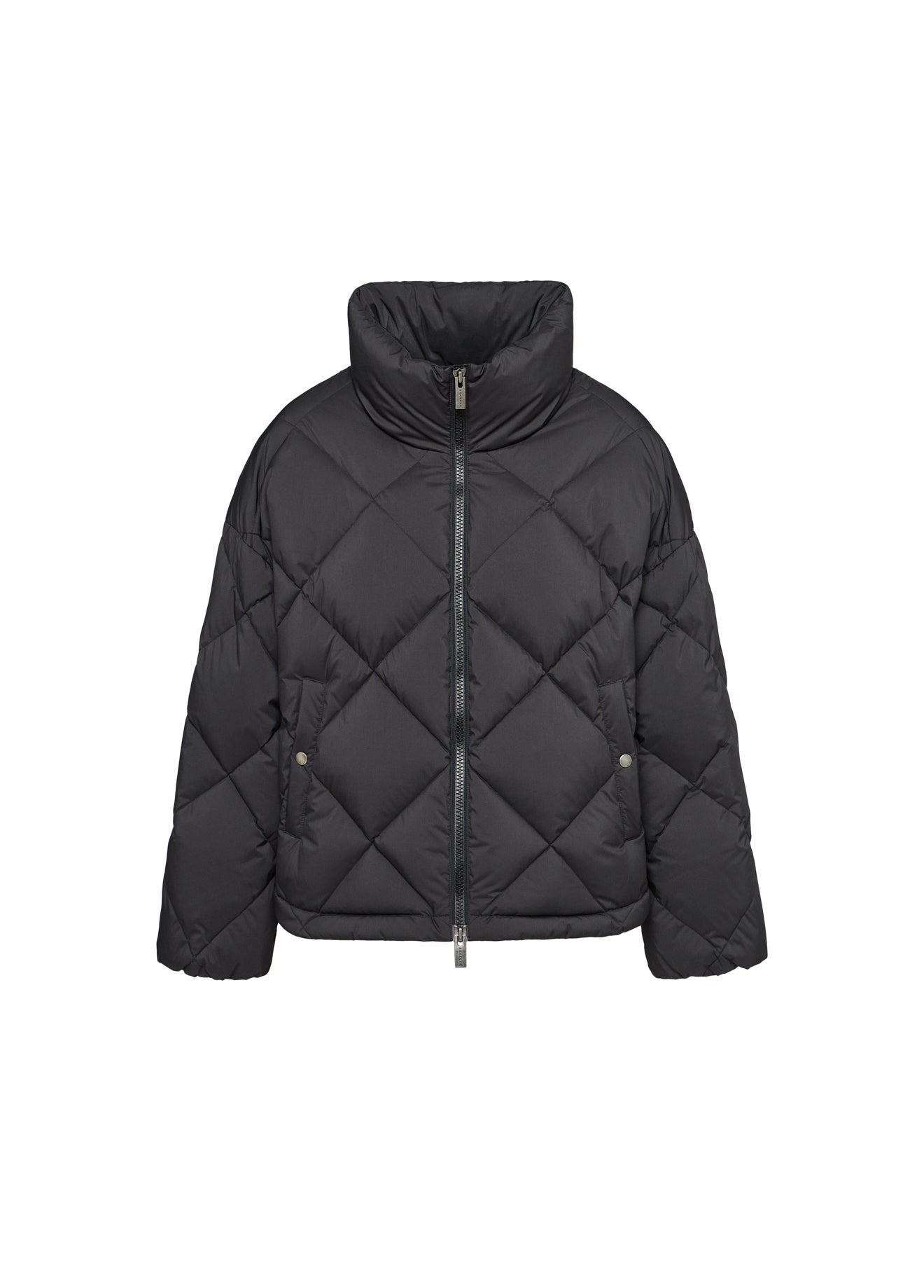 Doudoune oversize femme Pyrenex Adele avec col enveloppant noire-7