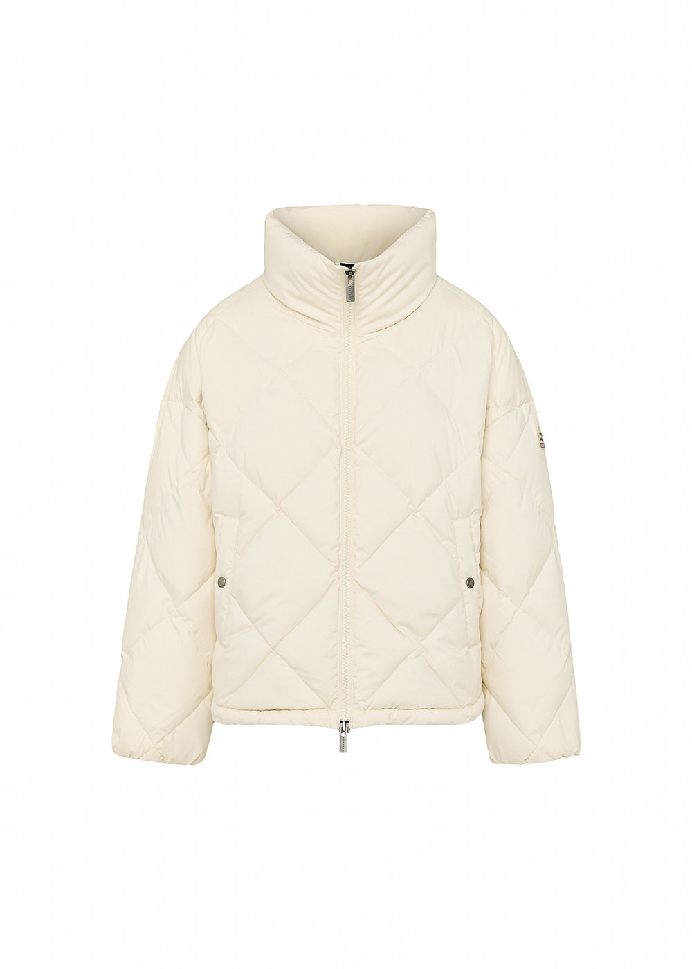 Doudoune oversize femme Pyrenex Adele avec col enveloppant blanche-5