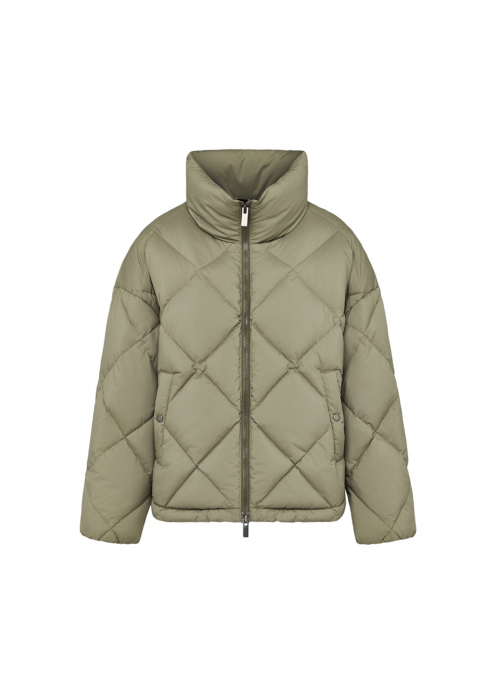Women's Pyrenex Adele oversize down jacket khaki-6
