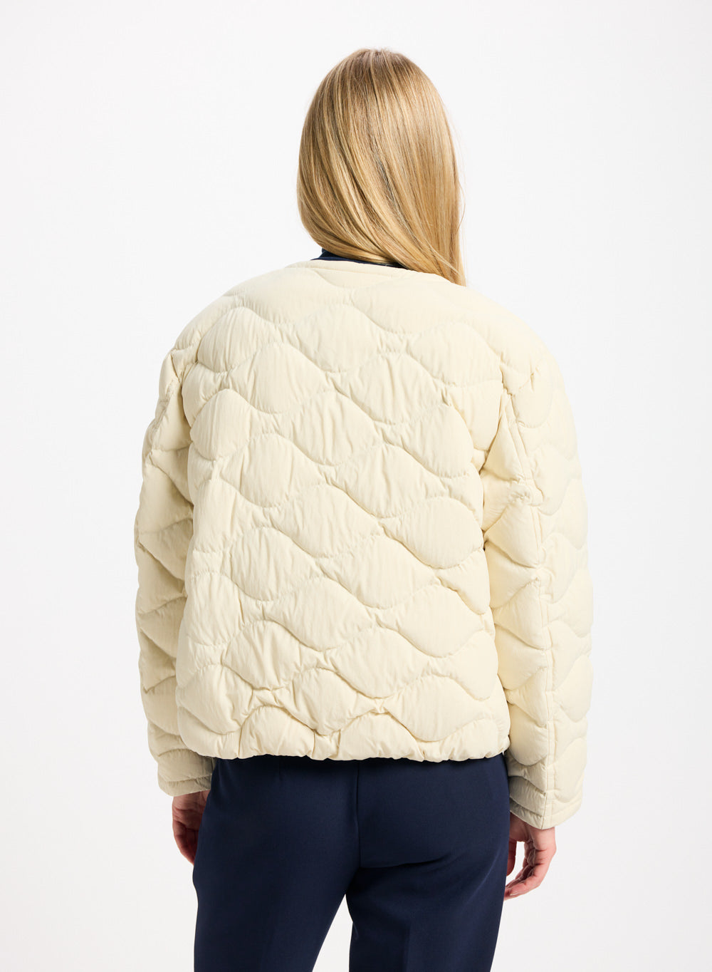 Doudoune légère Nacre pour femme blanche-4