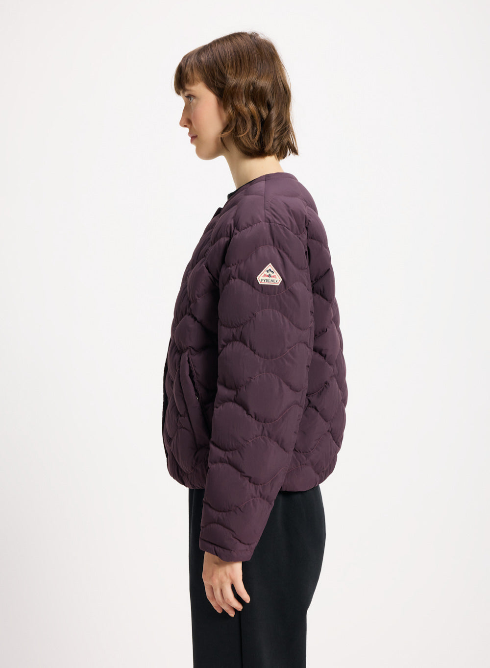 Doudoune légère Nacre pour femme bordeaux-4