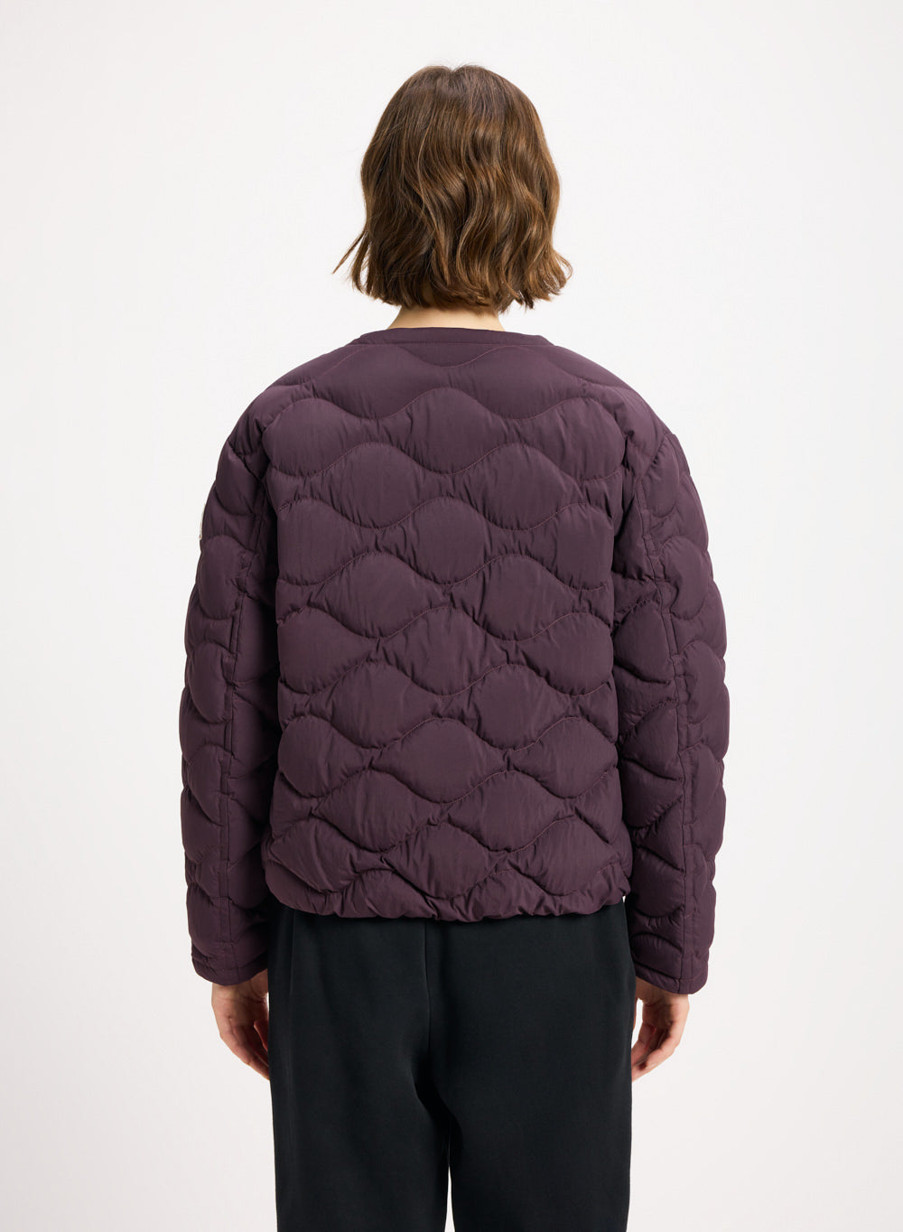 Doudoune légère Nacre pour femme bordeaux-5