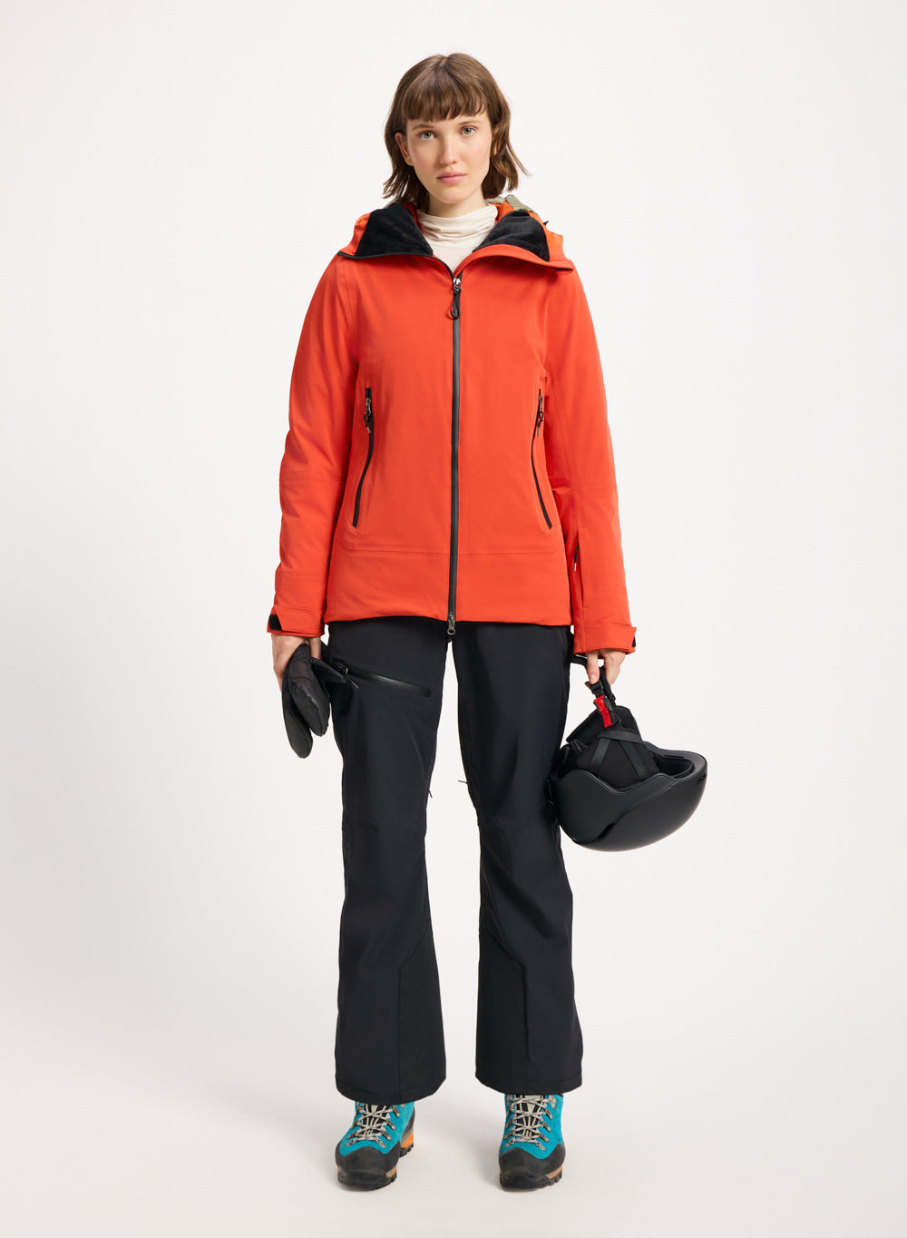 Pyrenex Nova Damen Daunenparkajacke Orange-2
