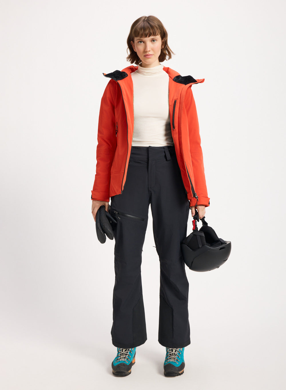 Veste parka en duvet pour femme Pyrenex Nova orange