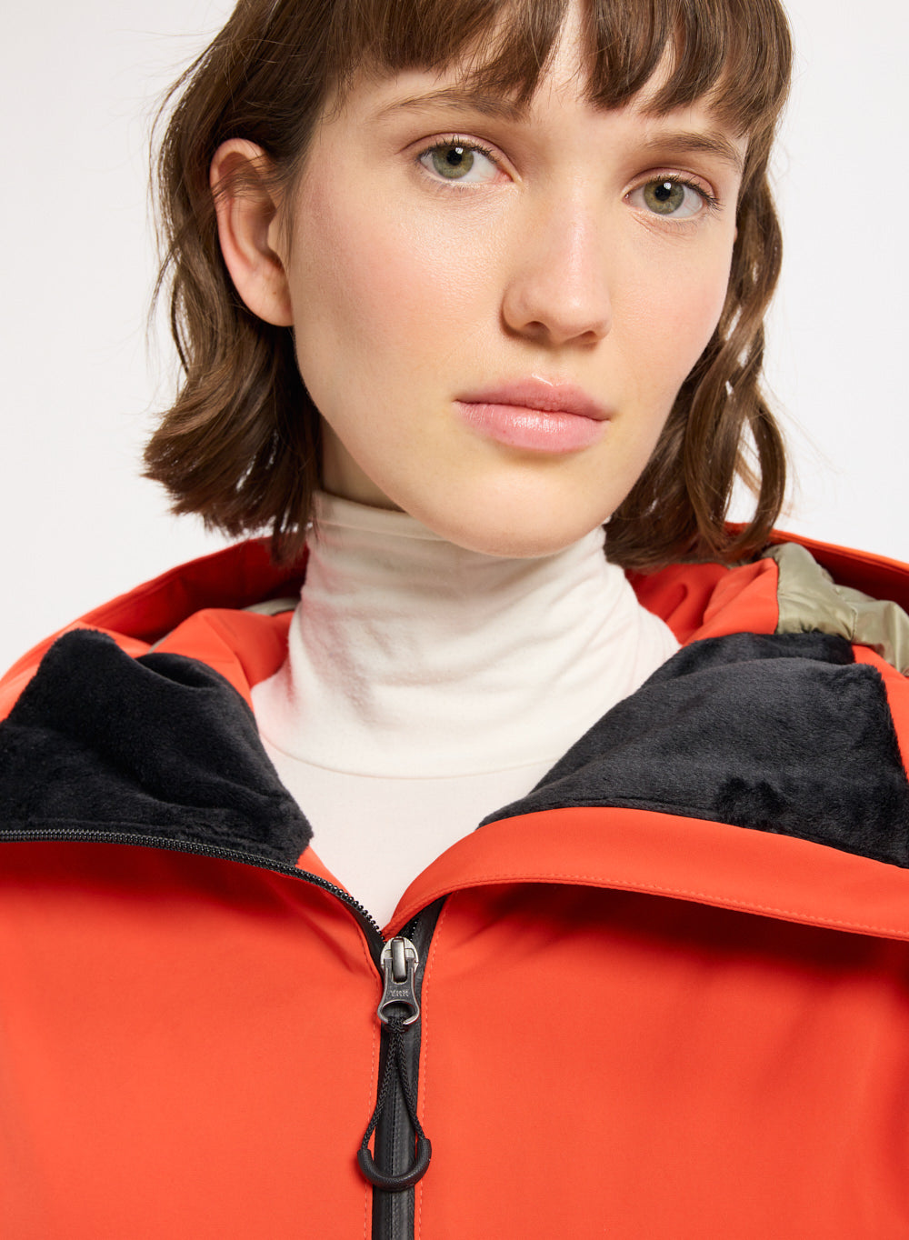 Pyrenex Nova Damen Daunenparkajacke Orange-6