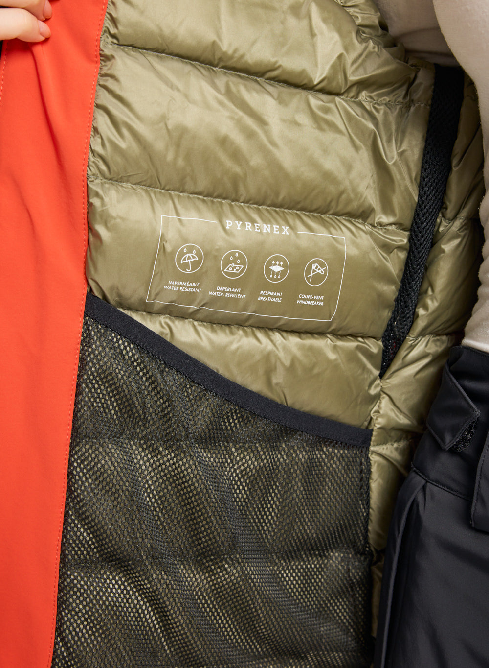 Pyrenex Nova Damen Daunenparkajacke Orange-8