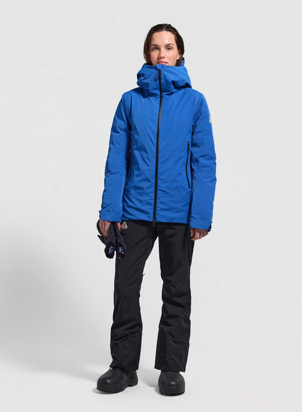 Veste parka en duvet pour femme Pyrenex Nova bleue