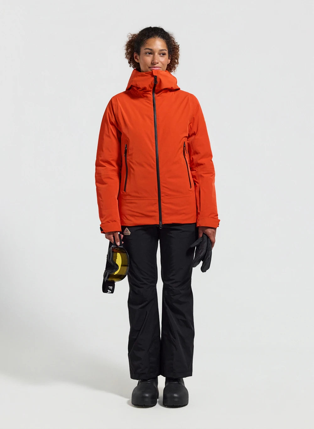 Veste parka en duvet pour femme Pyrenex Nova orange