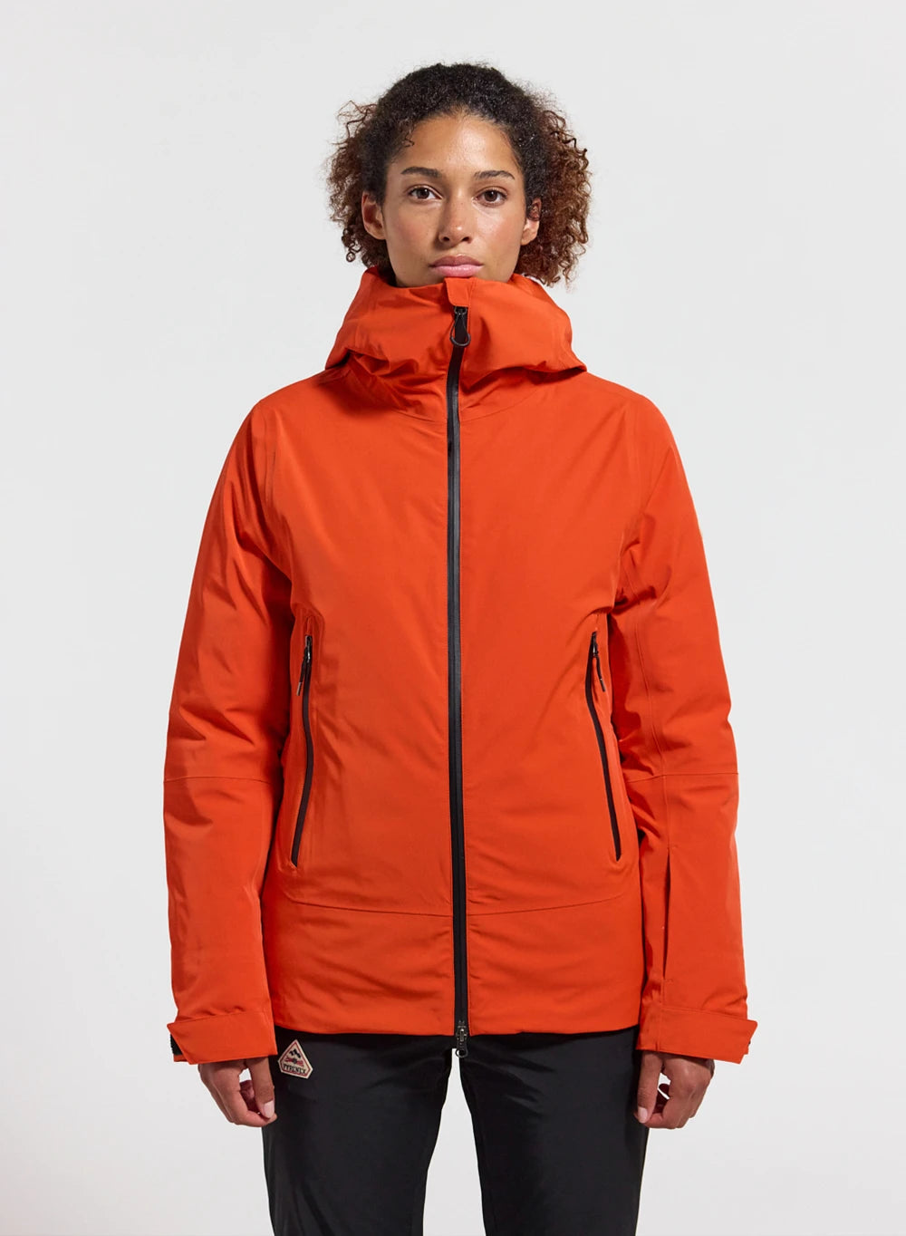 Pyrenex Nova Women's Down Parka Jacket in Orange-1