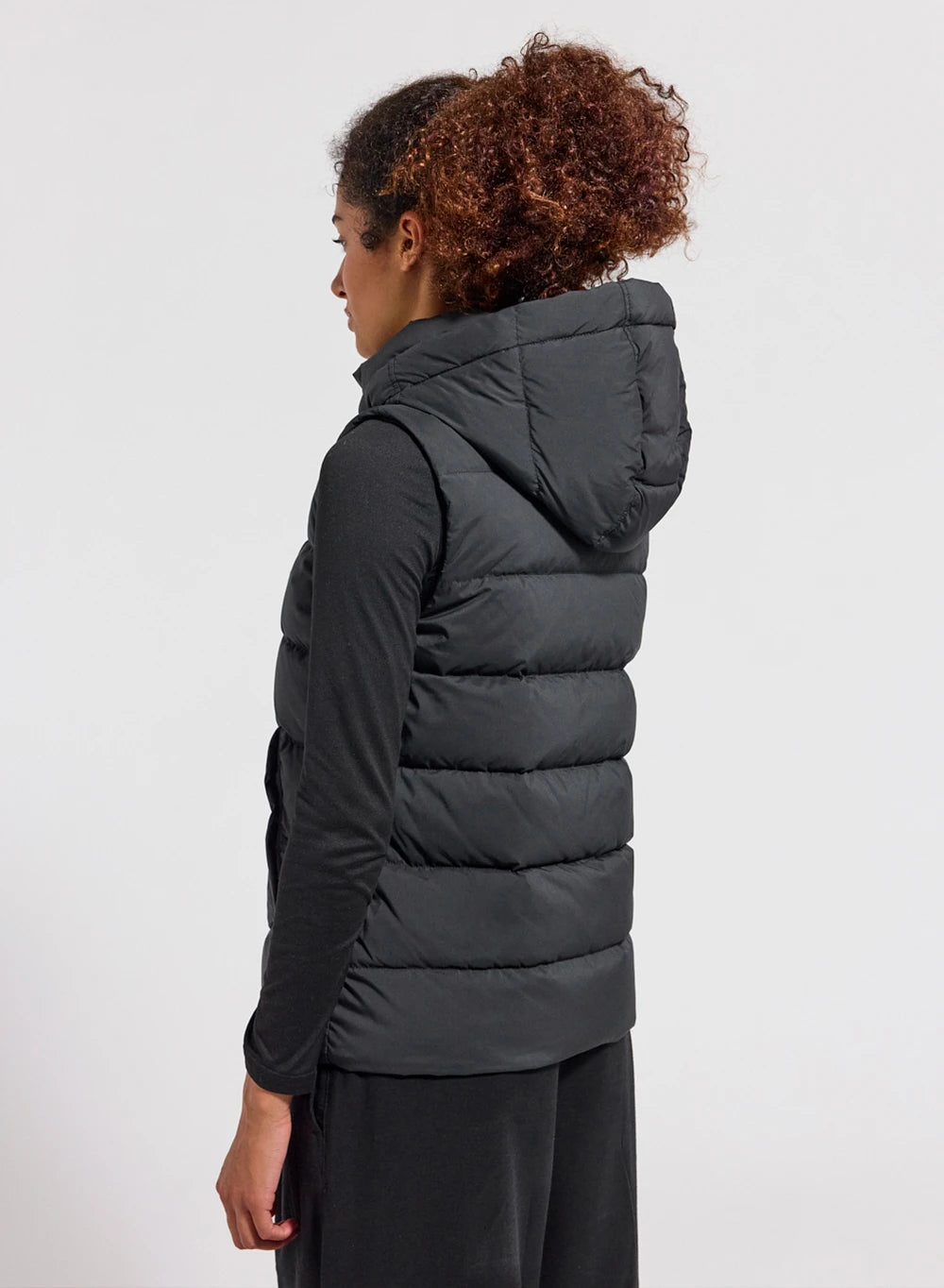 Ärmellose Damen-Daunenjacke Pyrenex Spoutnic mit abnehmbarer Kapuze in Schwarz-3
