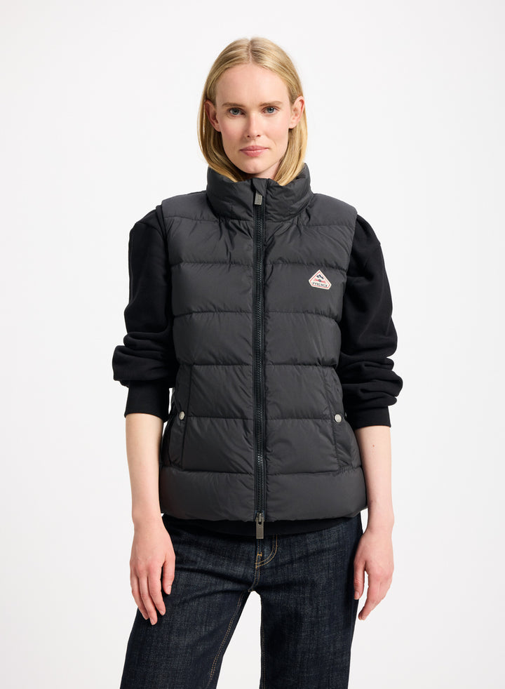 Doudoune Sans Manches Matelassée Fleurs Doublure Sherpa Pour Fille