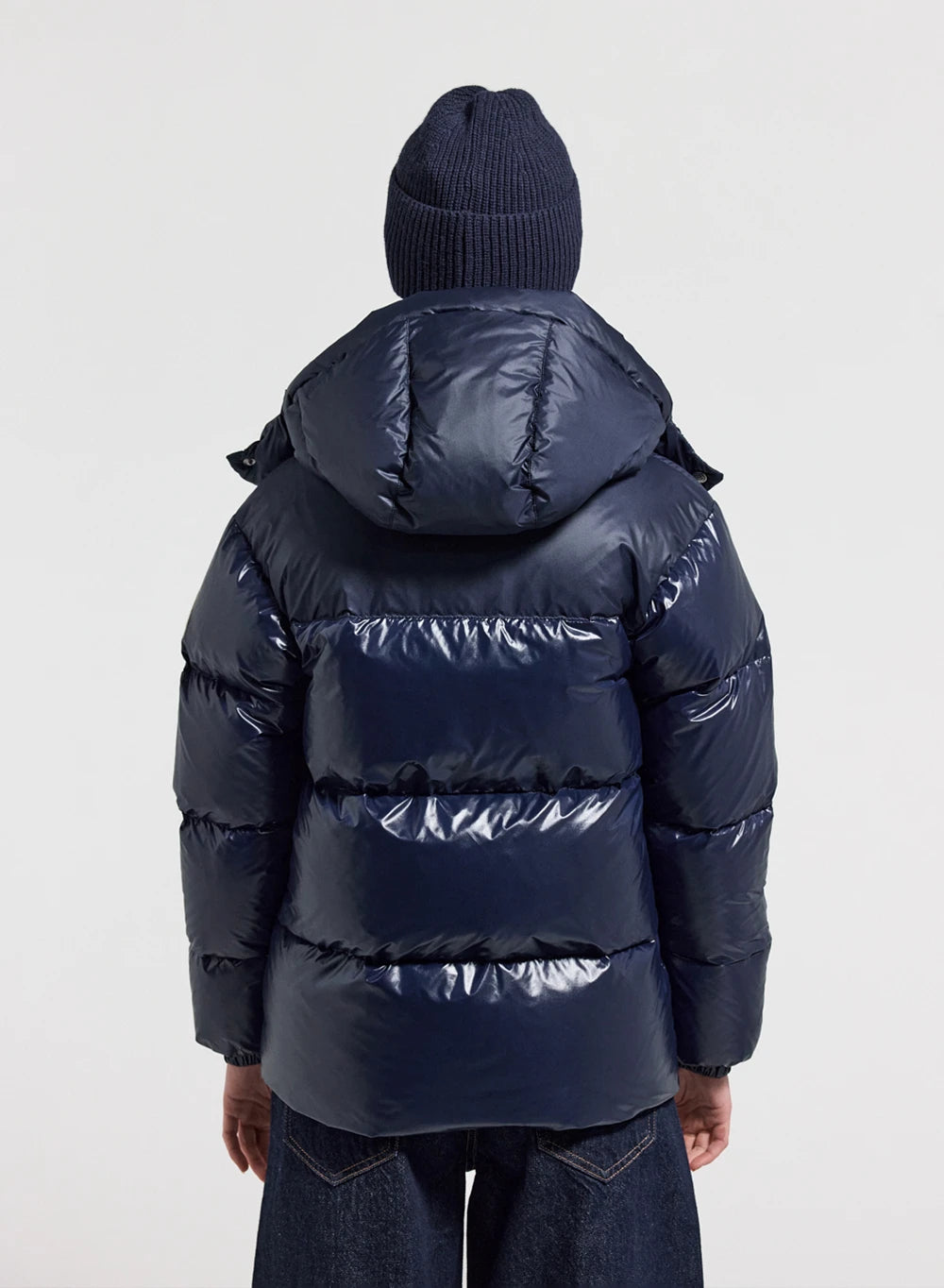 Doudoune brillante femme Lively bleu marine