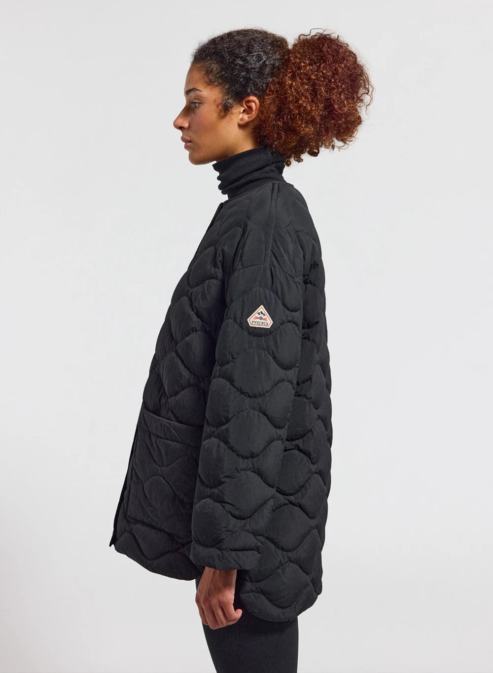 Leichte Damen-Daunenjacke Pyrenex Sienna schwarz-3