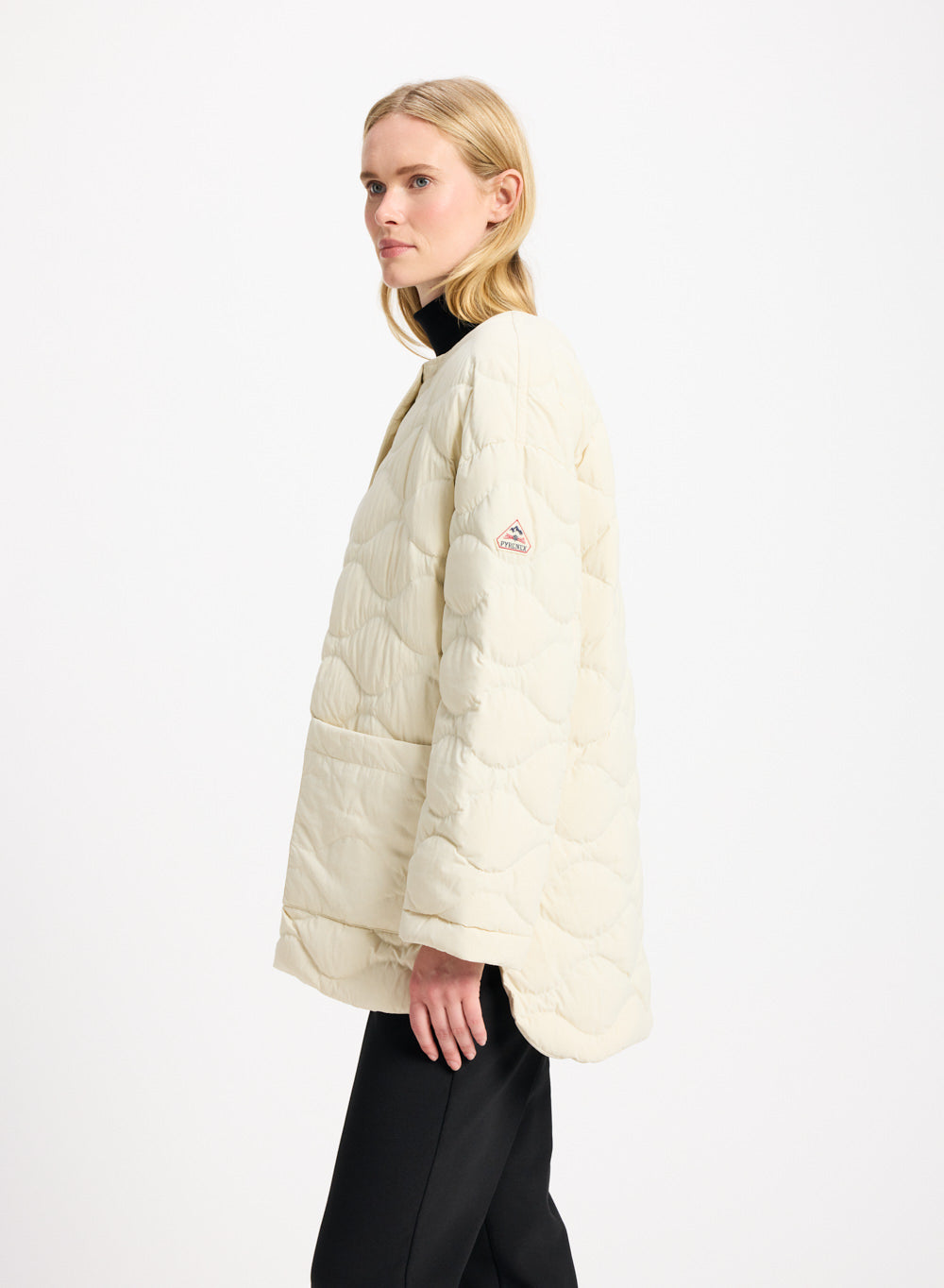 Doudoune légère pour femme Pyrenex Sienna beige-3