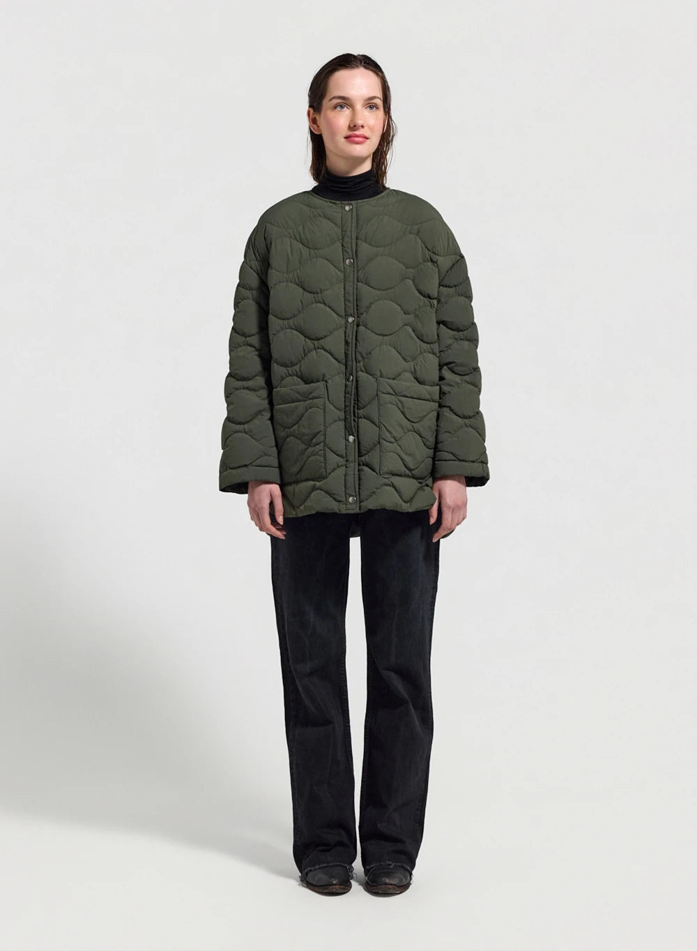 Doudoune légère pour femme Pyrenex Sienna kaki