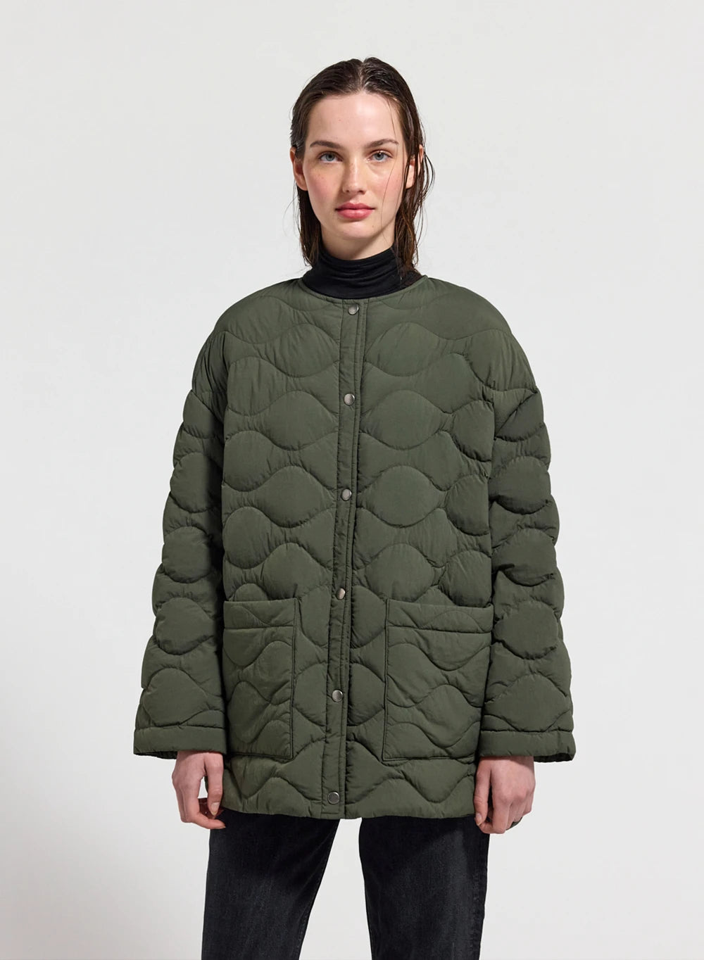Pyrenex Sienna women's lightweight down jacket in khaki-1