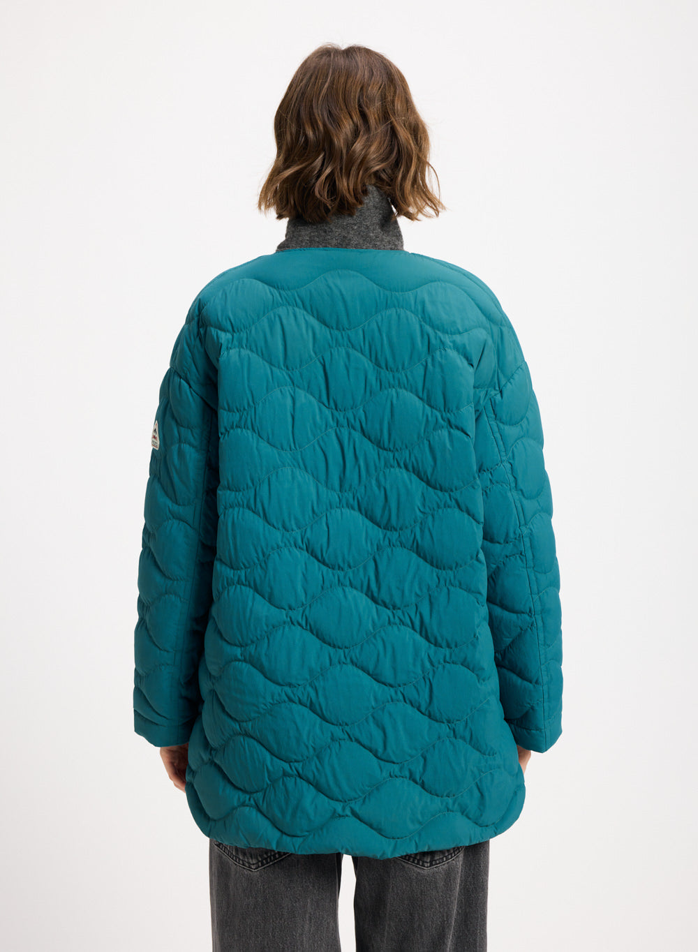 Doudoune légère pour femme Pyrenex Sienna bleu turquoise-4